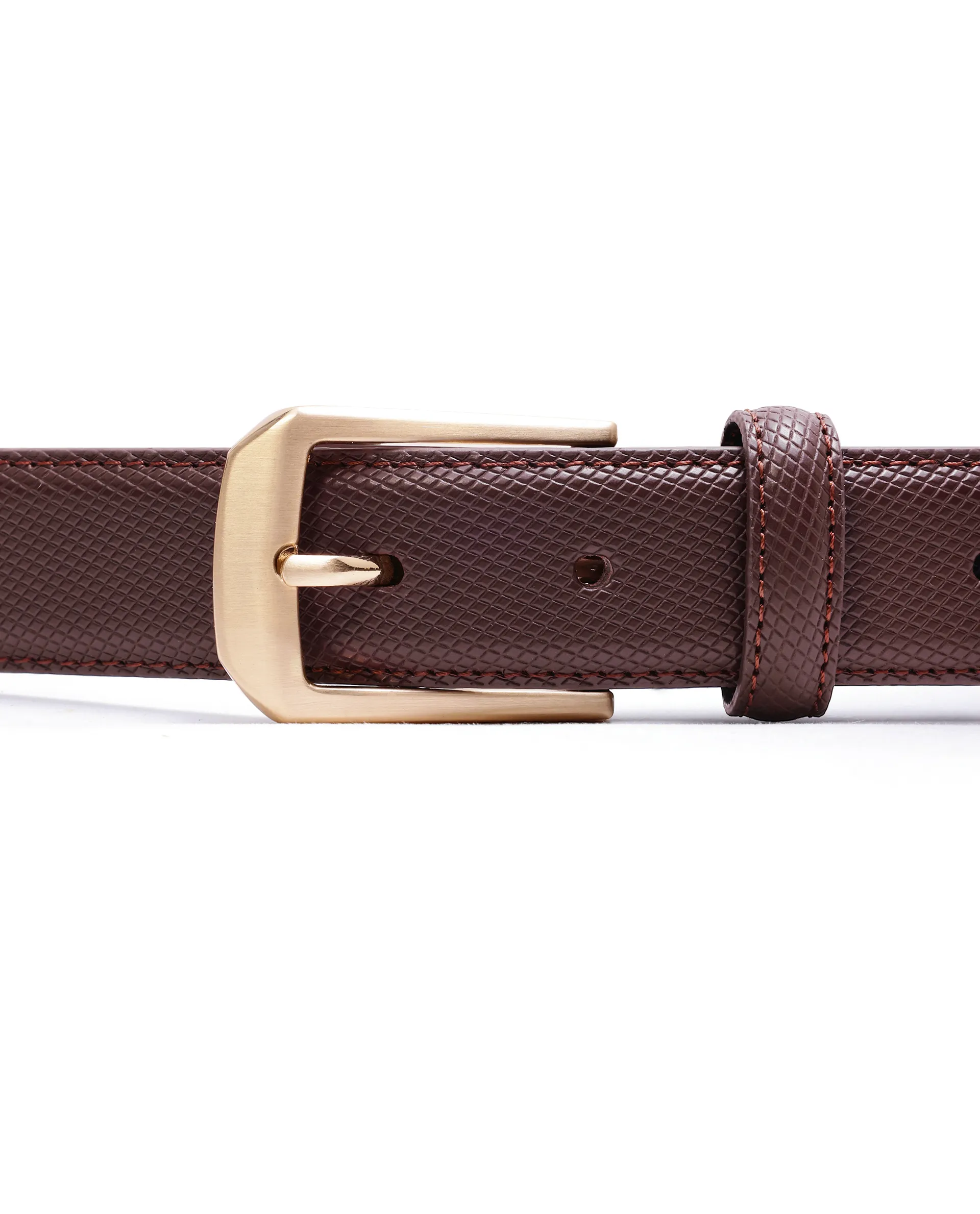 Rare Rabbit Men Lynx Cherry Leather Belt - Image 5