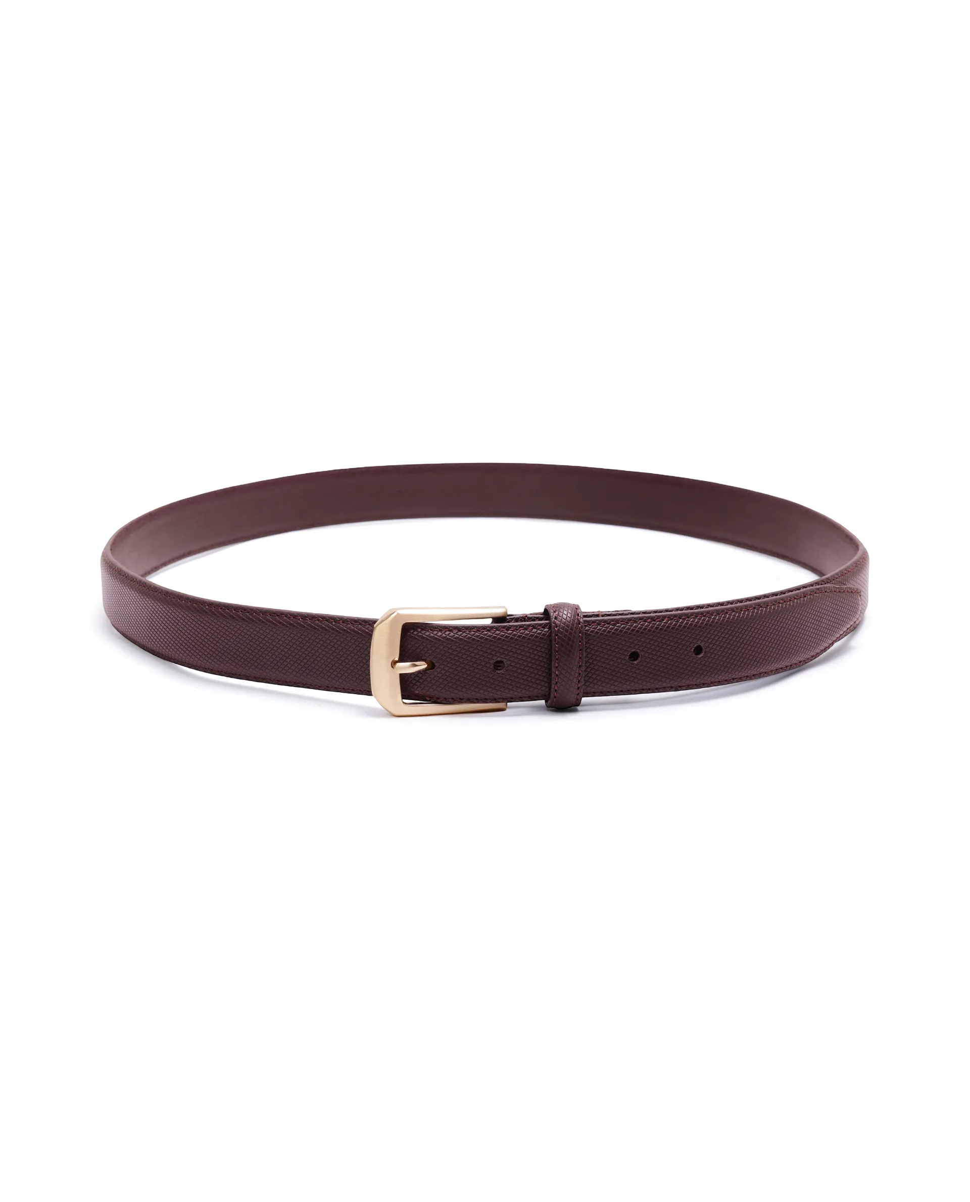 Rare Rabbit Men Lynx Cherry Leather Belt - Image 6