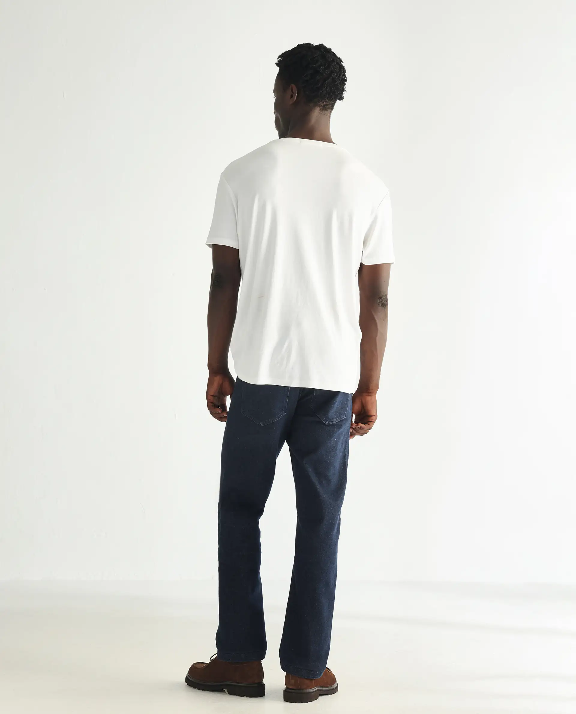 Rare Rabbit Men's Lyon Dark Navy Cotton Plain Hawk Slim Fit Jeans - Image 9