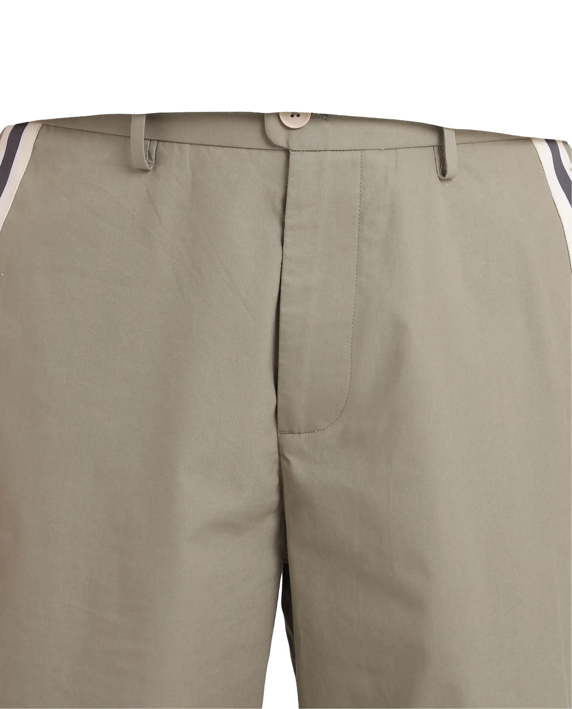 Rare Rabbit Men's Macon Green Cotton Plain Baggy Fit Track Pant - Image 10