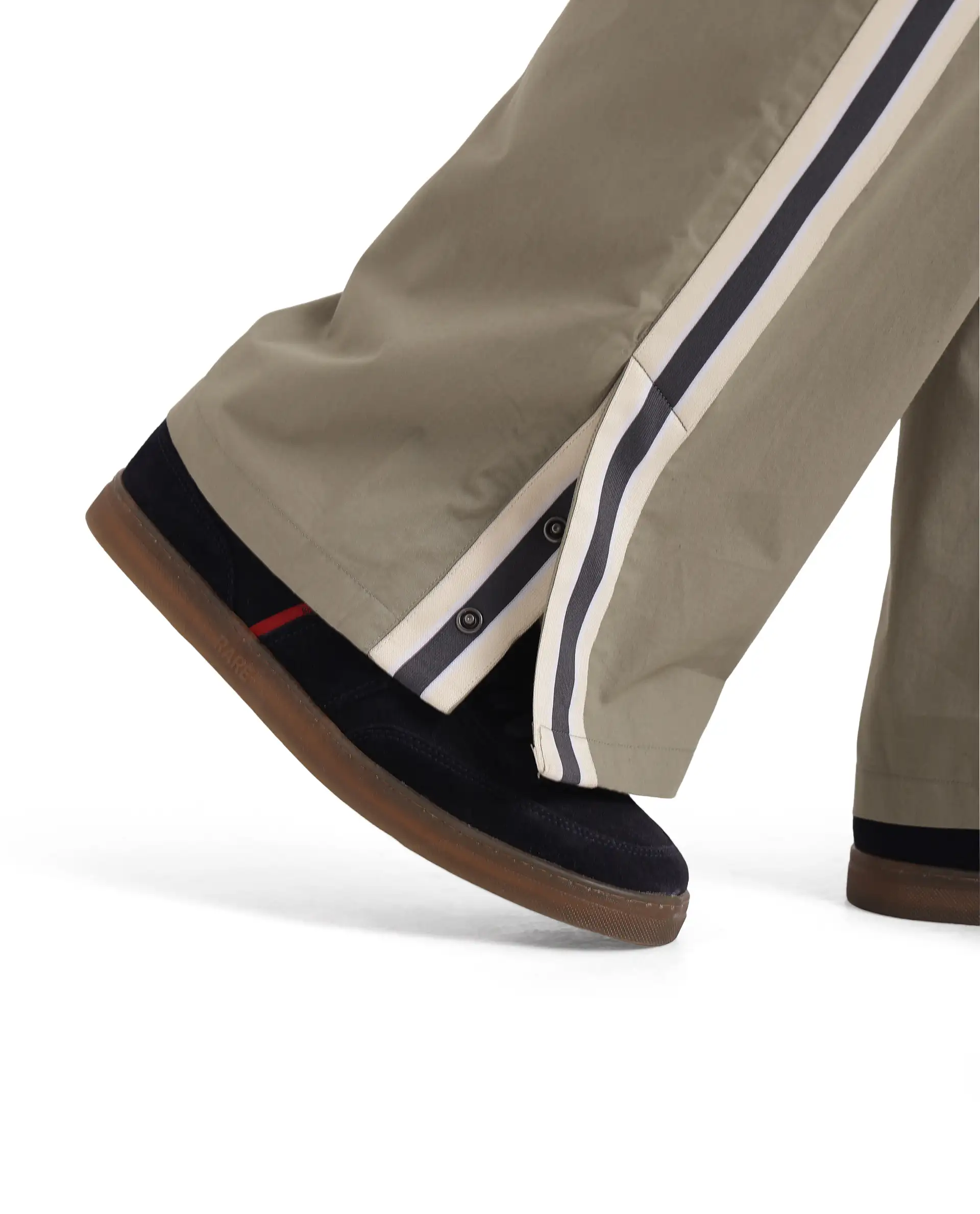 Rare Rabbit Men's Macon Green Cotton Plain Baggy Fit Track Pant - Image 5