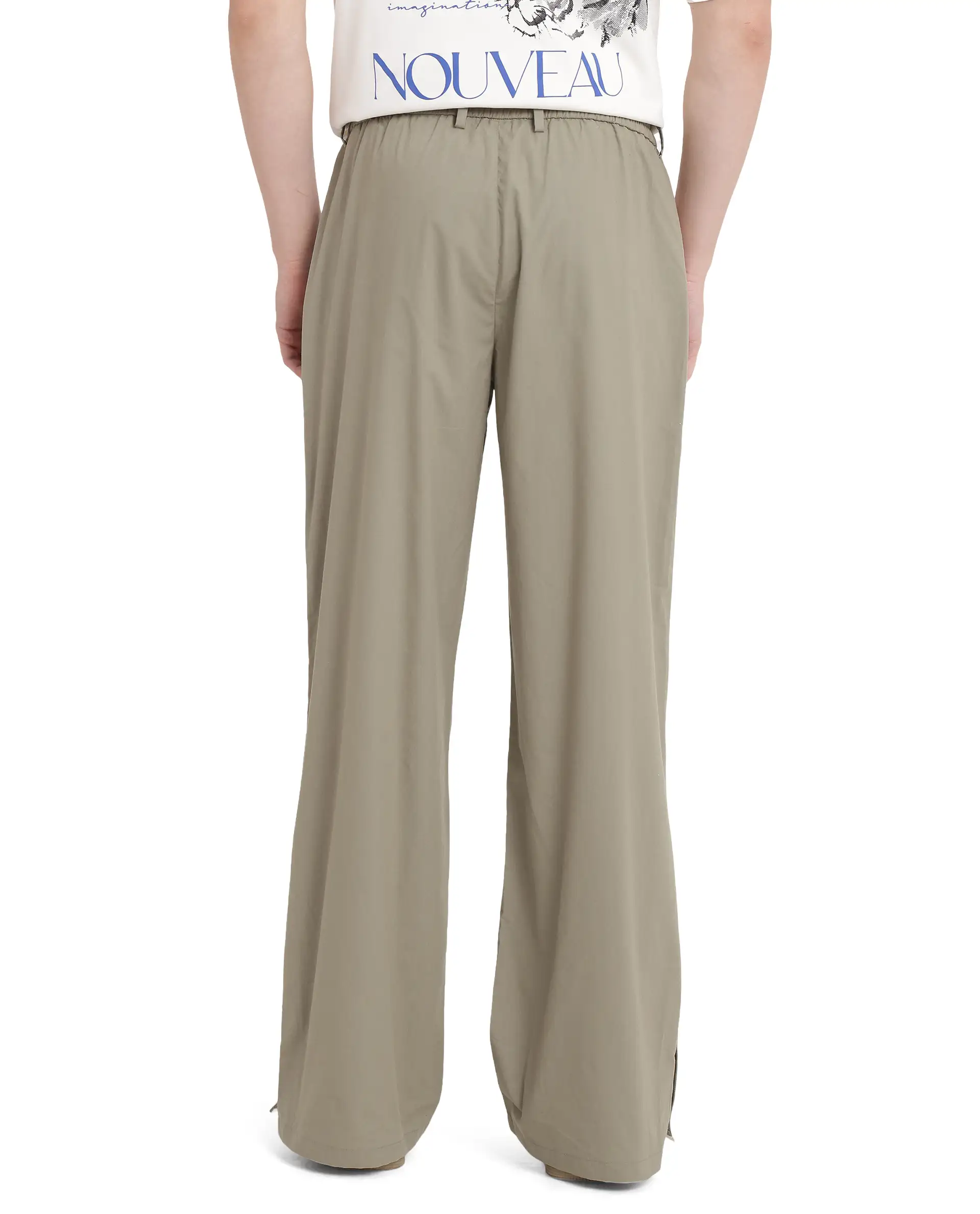 Rare Rabbit Men's Macon Green Cotton Plain Baggy Fit Track Pant - Image 7