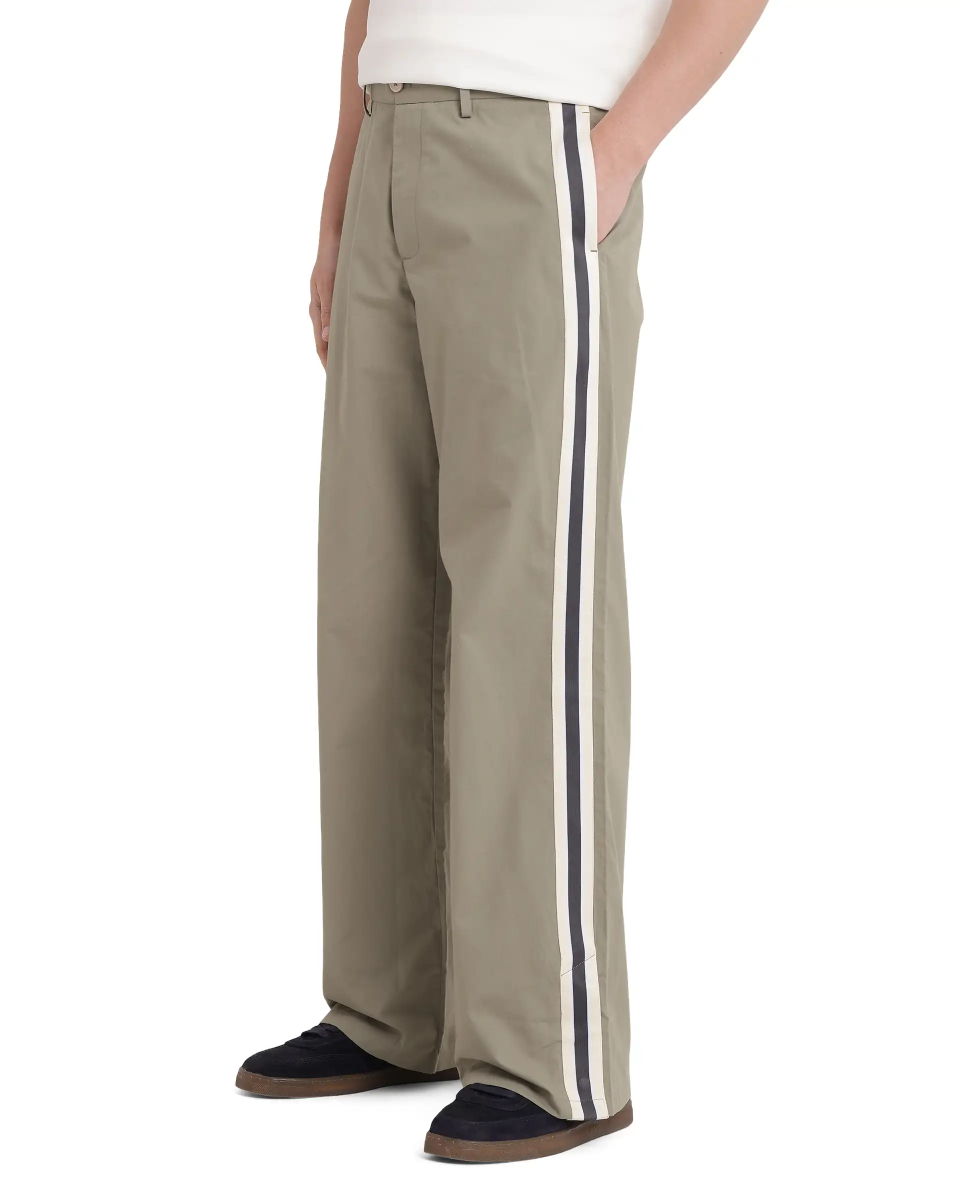 Rare Rabbit Men's Macon Green Cotton Plain Baggy Fit Track Pant - Image 8