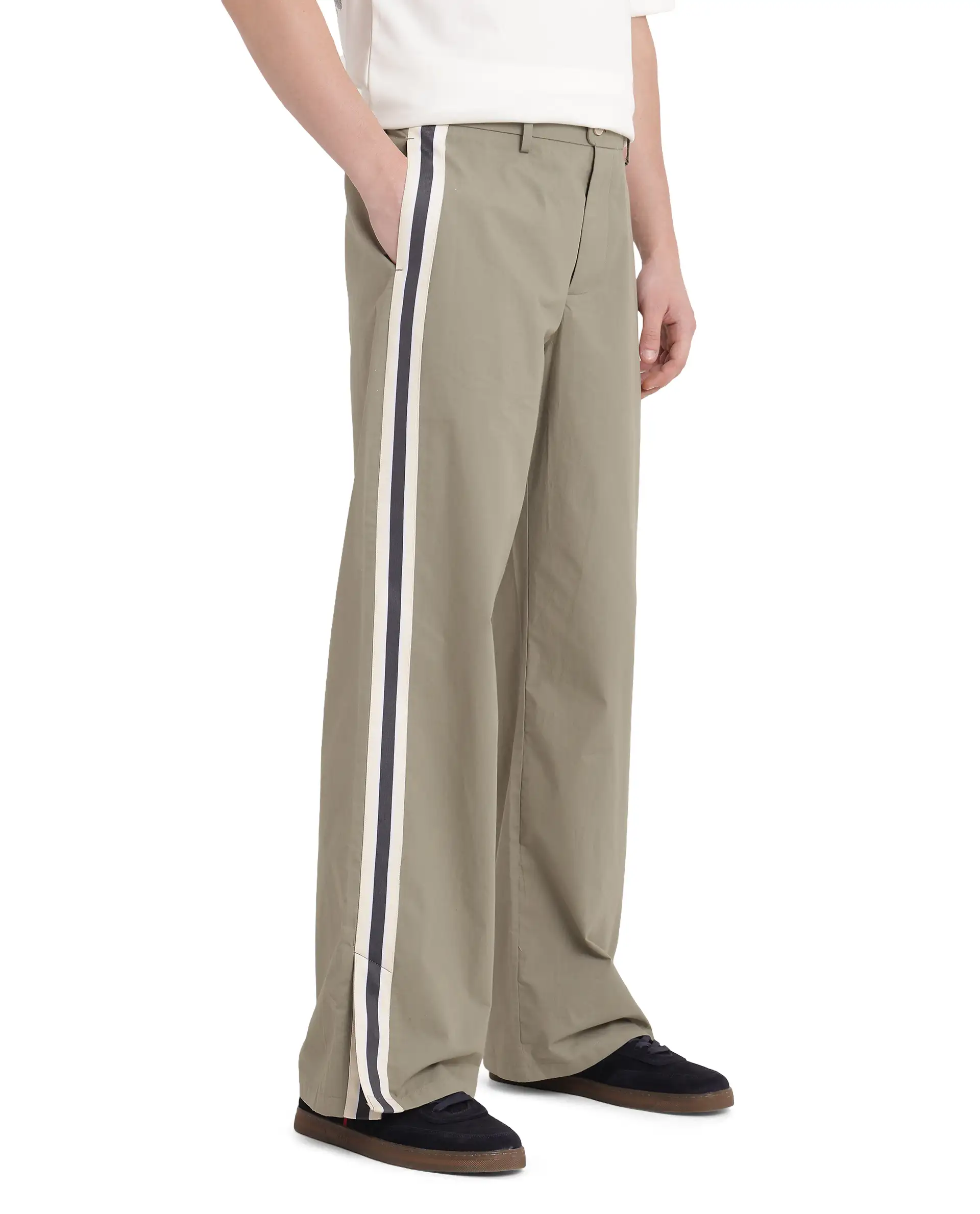 Rare Rabbit Men's Macon Green Cotton Plain Baggy Fit Track Pant - Image 9