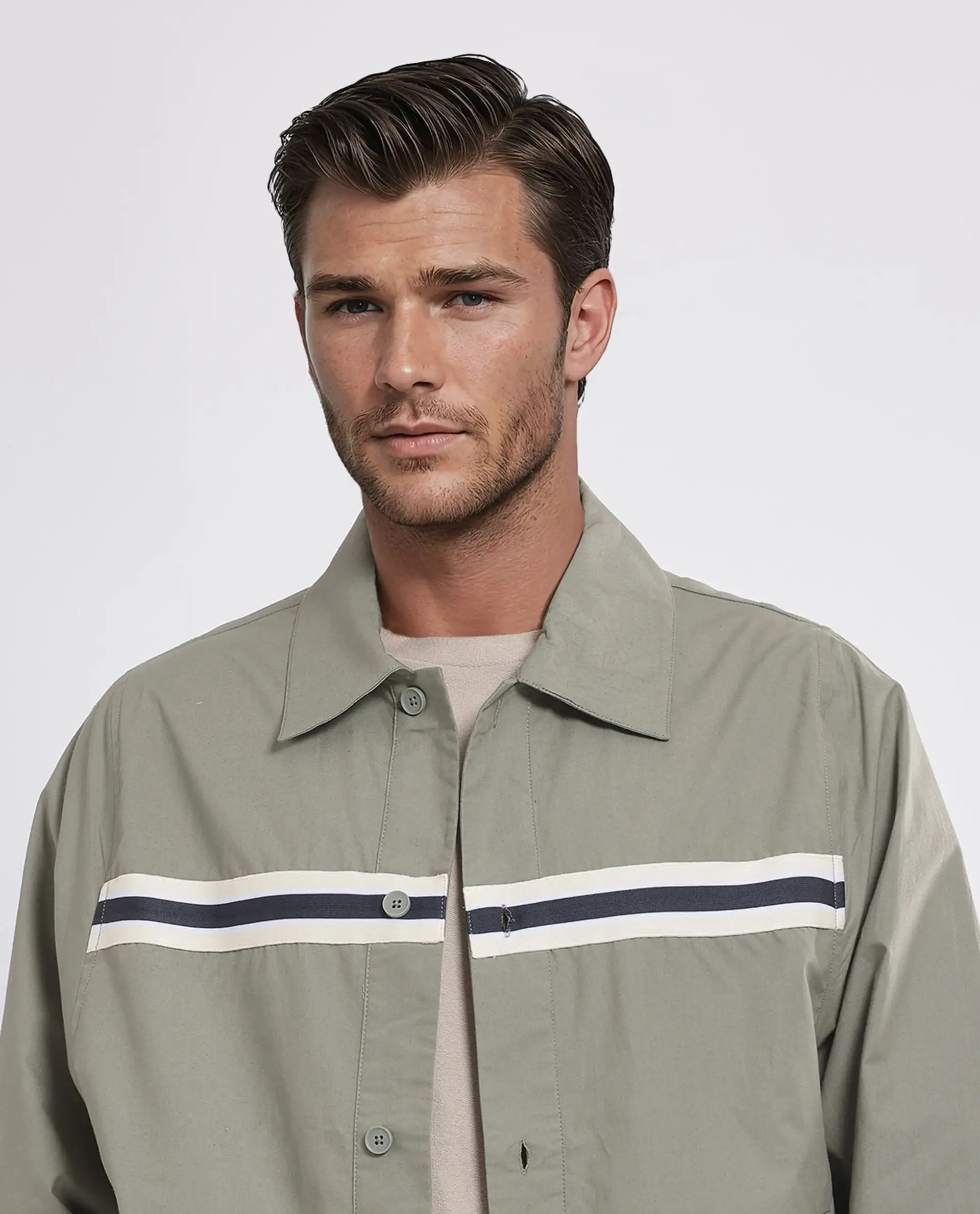 Rare Rabbit Men's Macon-S Green Cotton Plain Regular Fit Full Sleeve Collared Shirt - Image 5