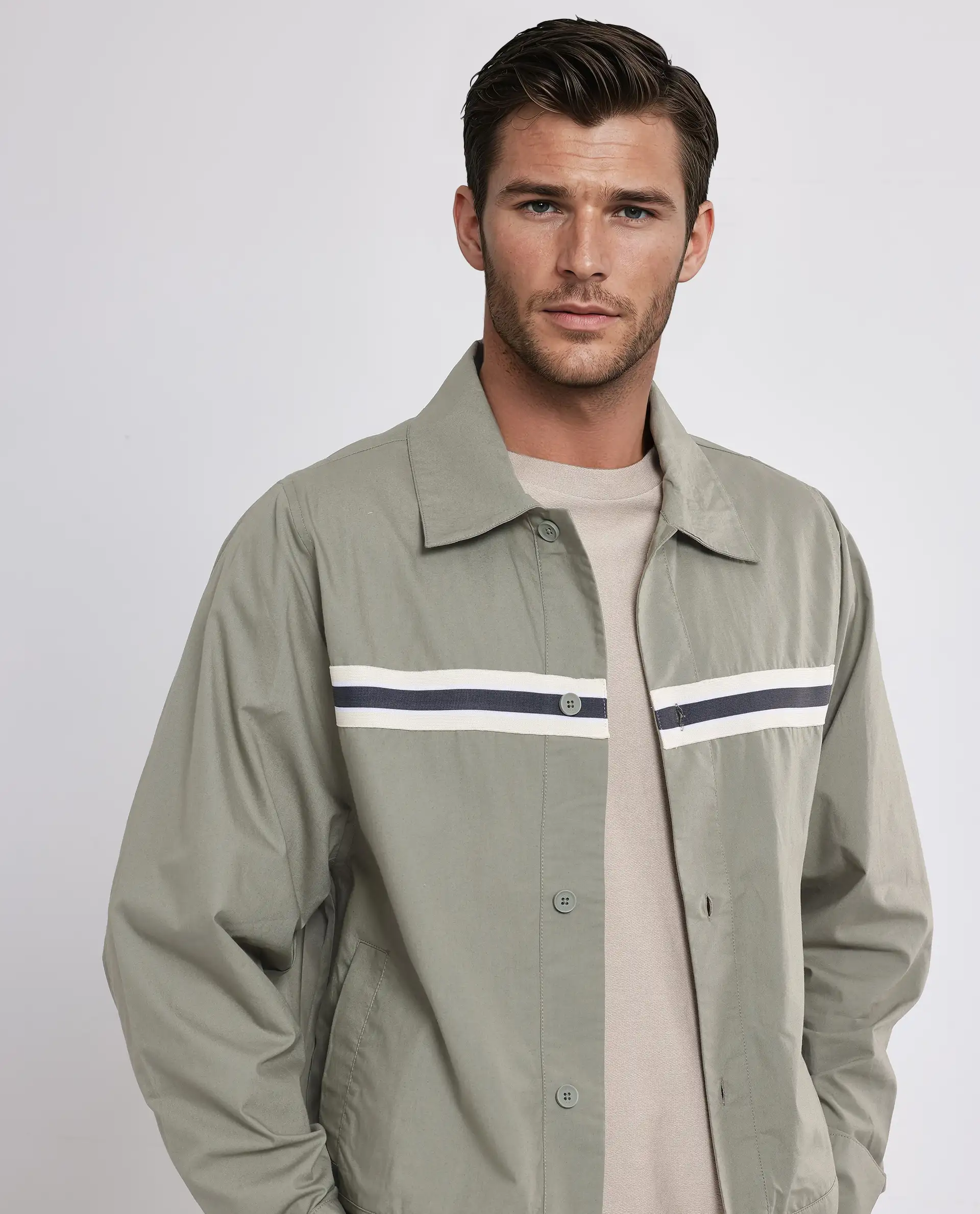 Rare Rabbit Men's Macon-S Green Cotton Plain Regular Fit Full Sleeve Collared Shirt - Image 8