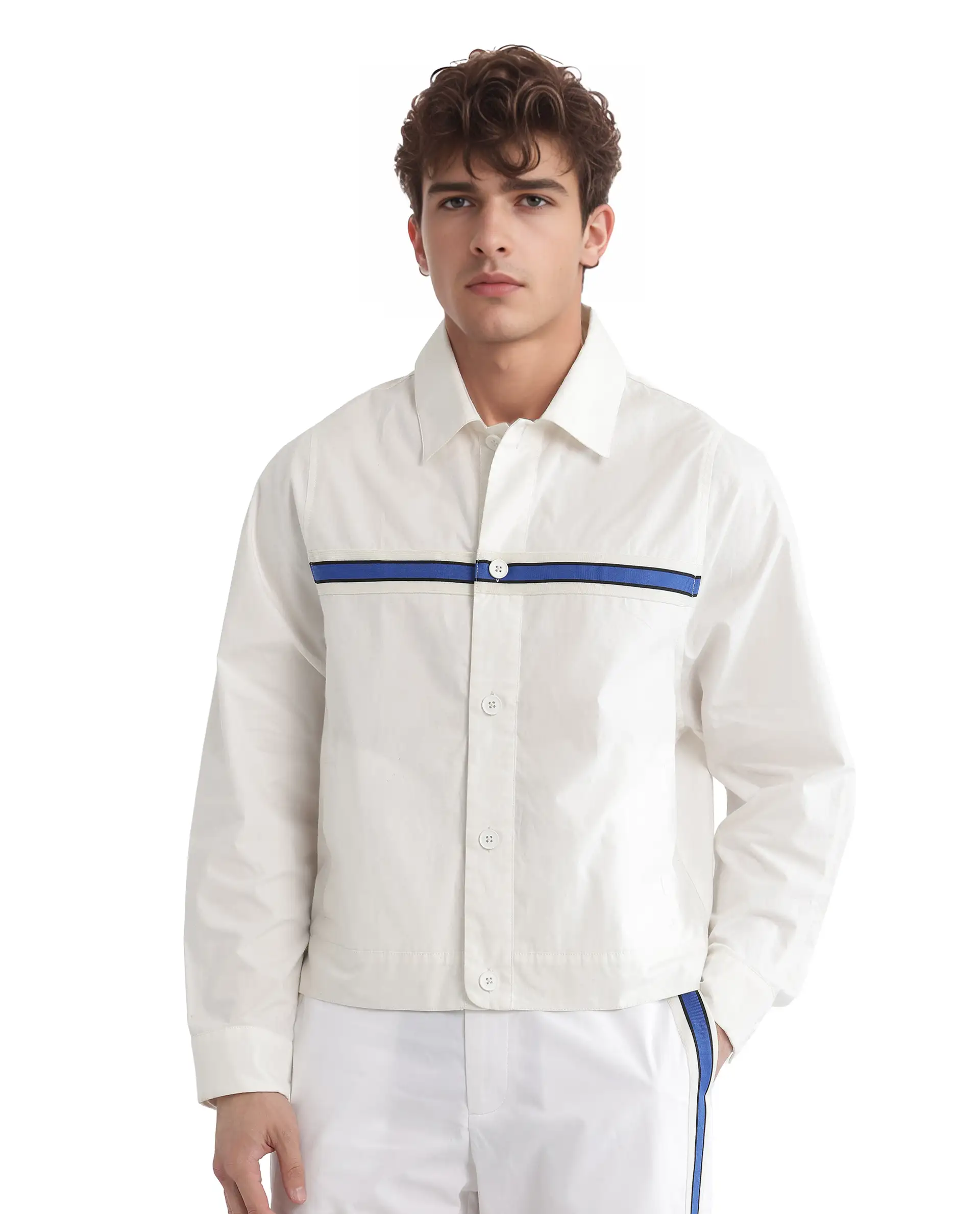 Rare Rabbit Men's Macon-S White Cotton Plain Regular Fit Full Sleeve Collared Shirt - Image 10