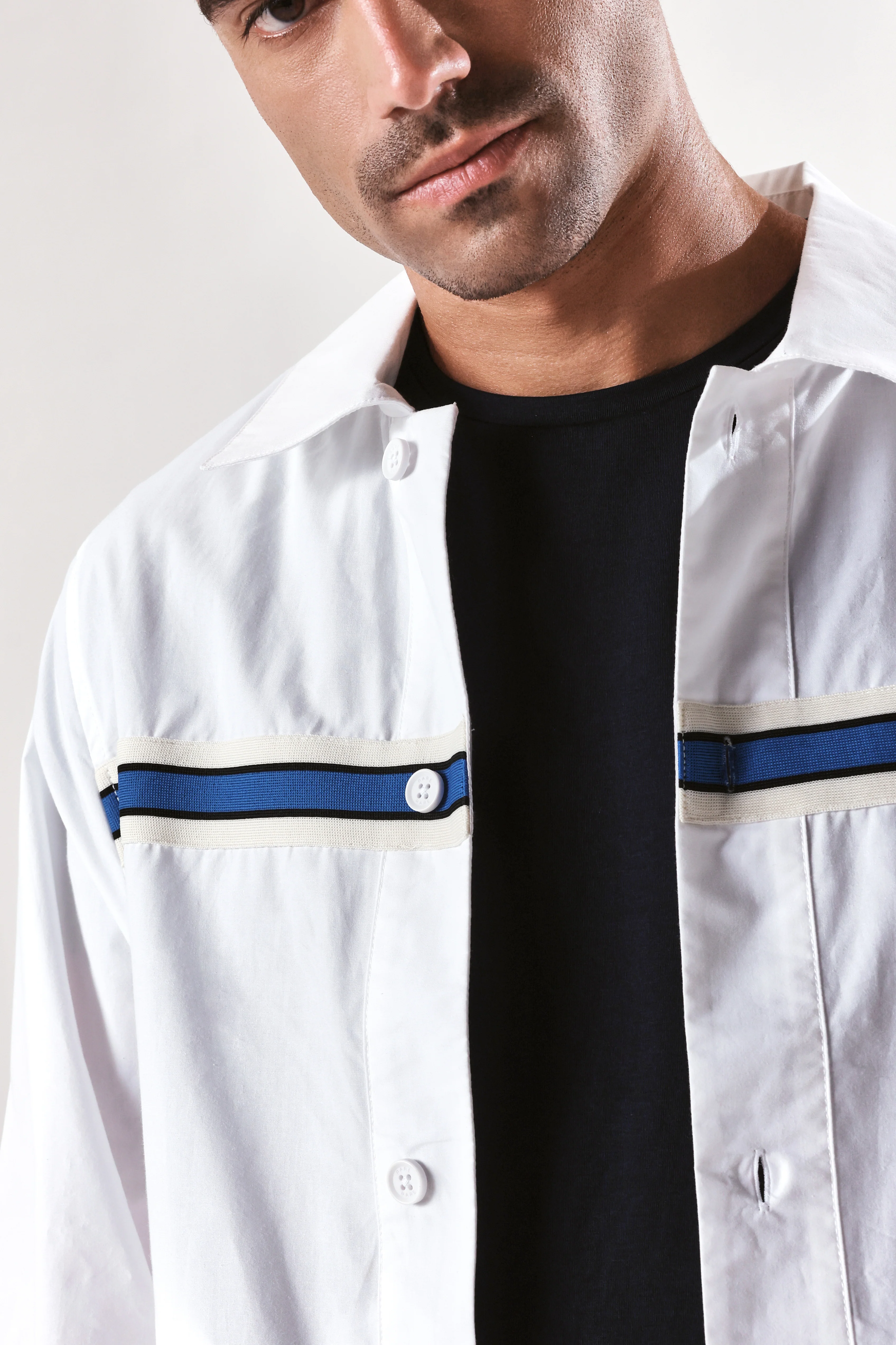 Rare Rabbit Men's Macon-S White Cotton Plain Regular Fit Full Sleeve Collared Shirt - Image 5