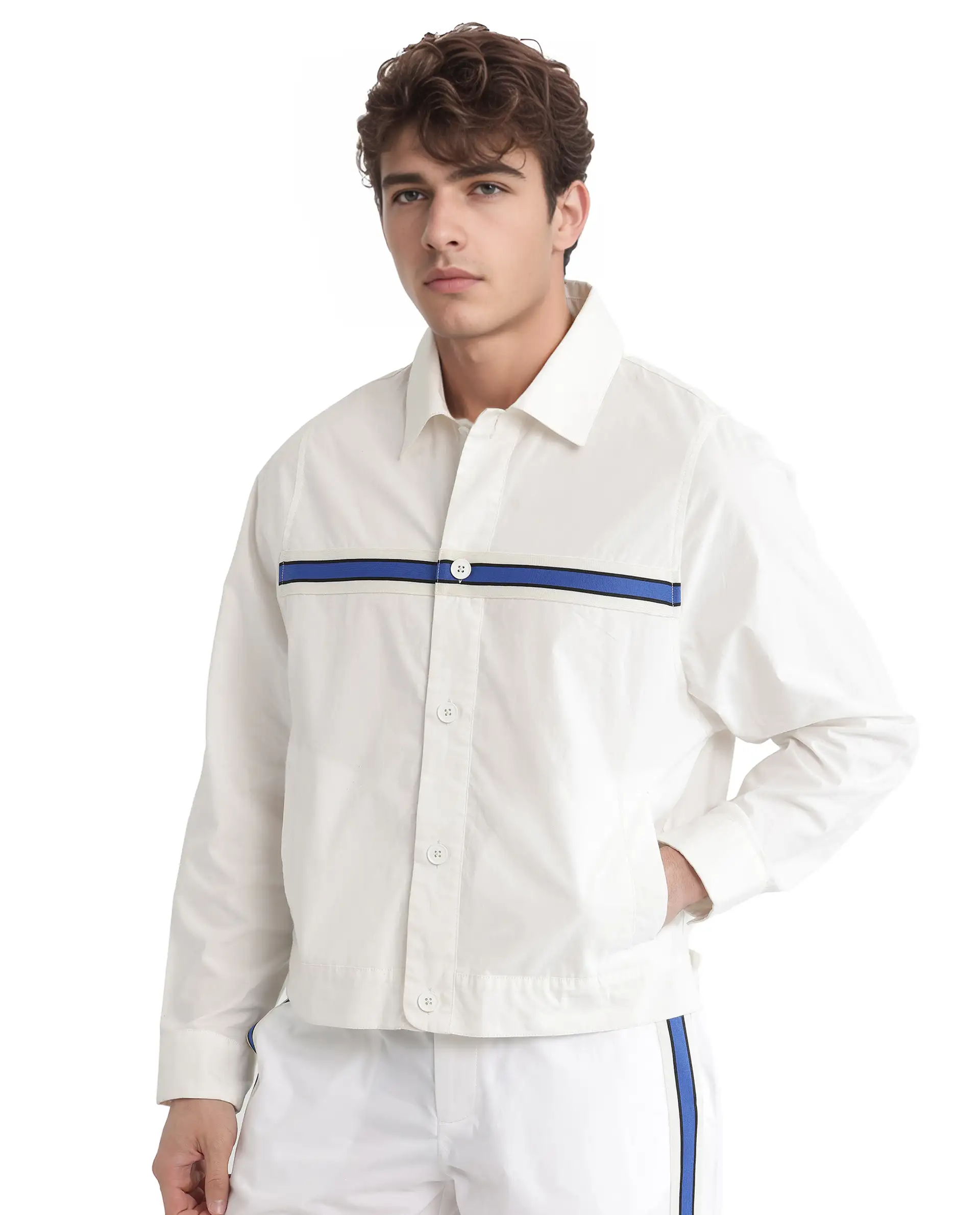 Rare Rabbit Men's Macon-S White Cotton Plain Regular Fit Full Sleeve Collared Shirt - Image 7