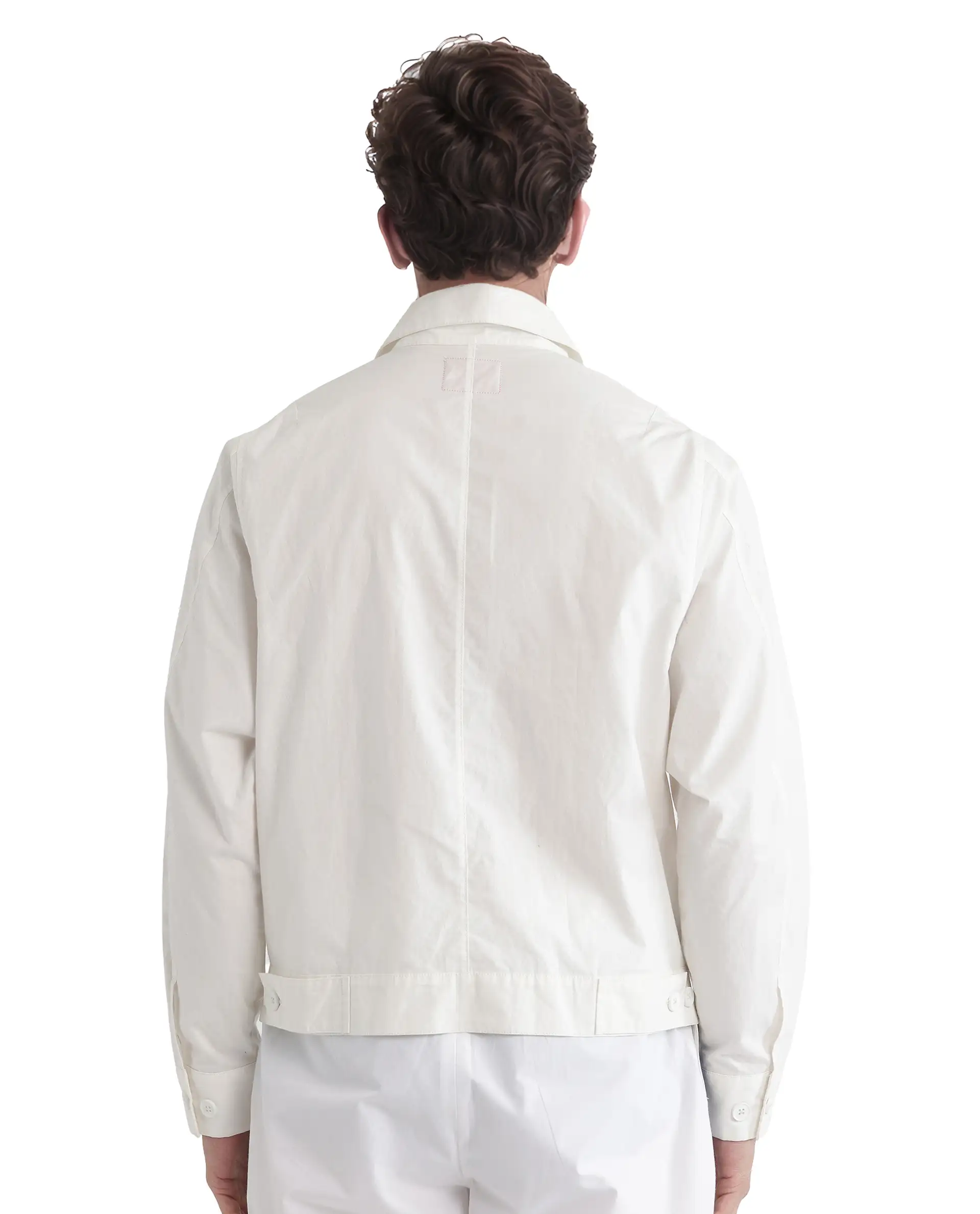 Rare Rabbit Men's Macon-S White Cotton Plain Regular Fit Full Sleeve Collared Shirt - Image 8