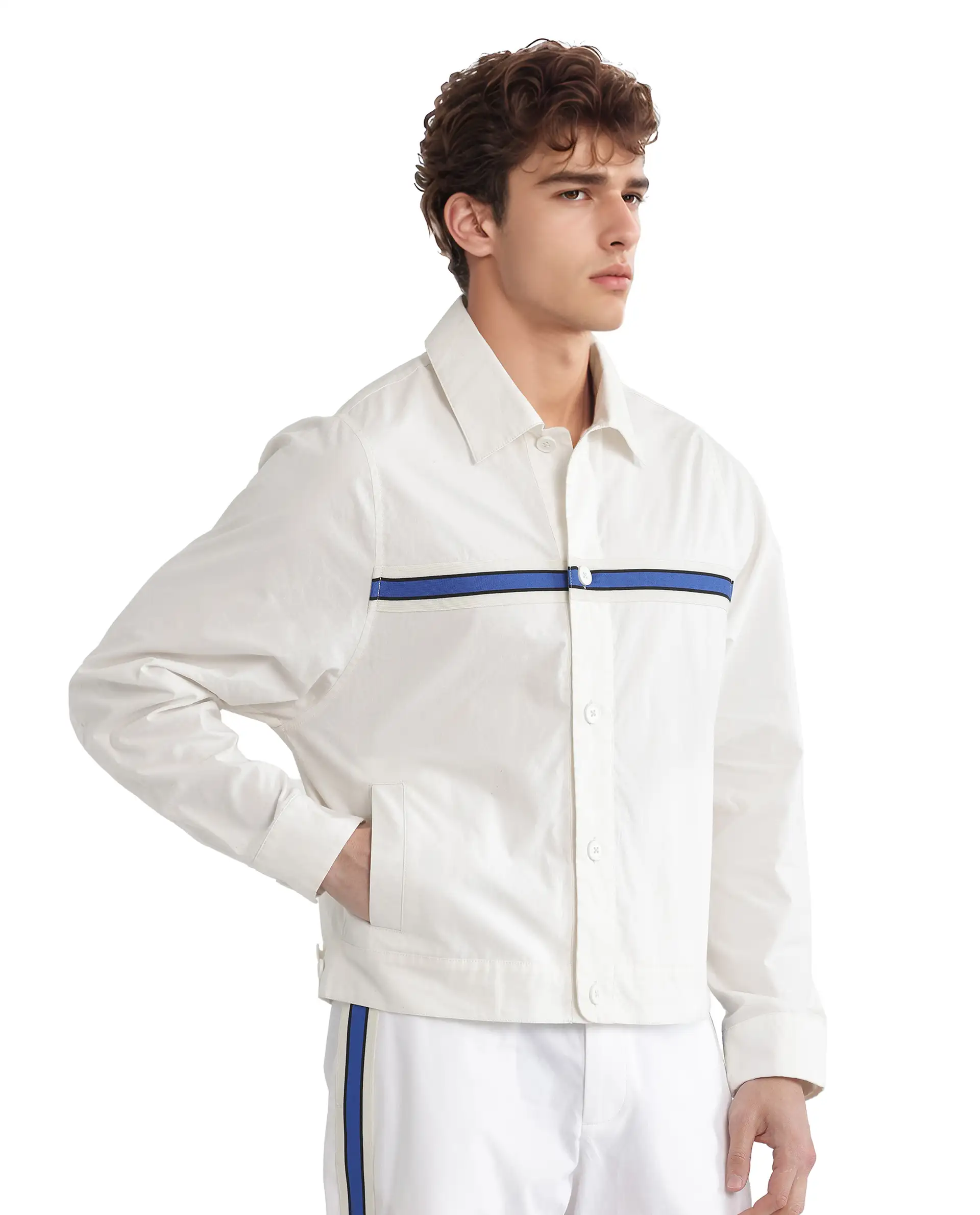Rare Rabbit Men's Macon-S White Cotton Plain Regular Fit Full Sleeve Collared Shirt - Image 9