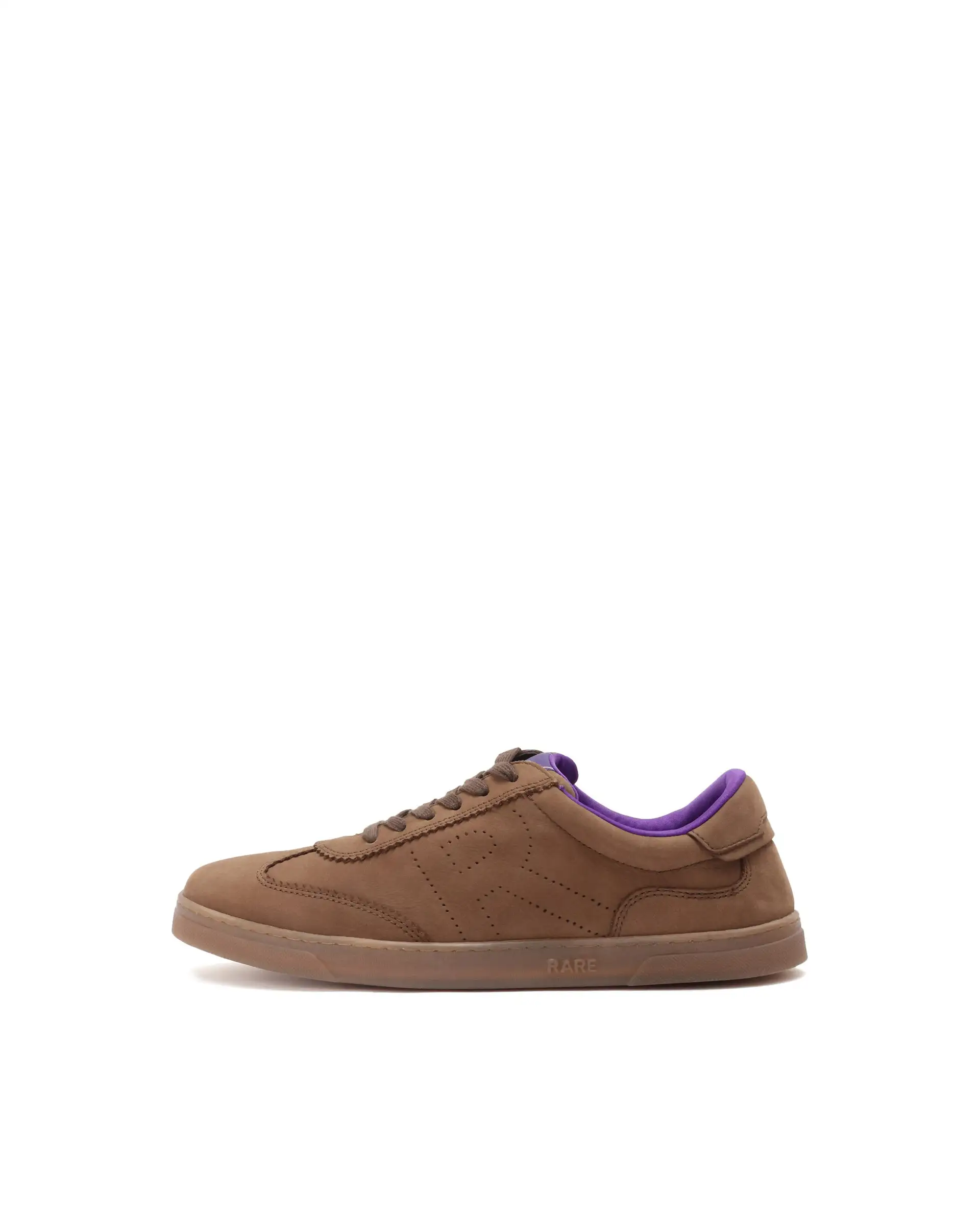 Rare Rabbit Mens Magellan Brown Premium Nubuck Lace Up Low Top Round Toe Sneaker Shoes - Image 8