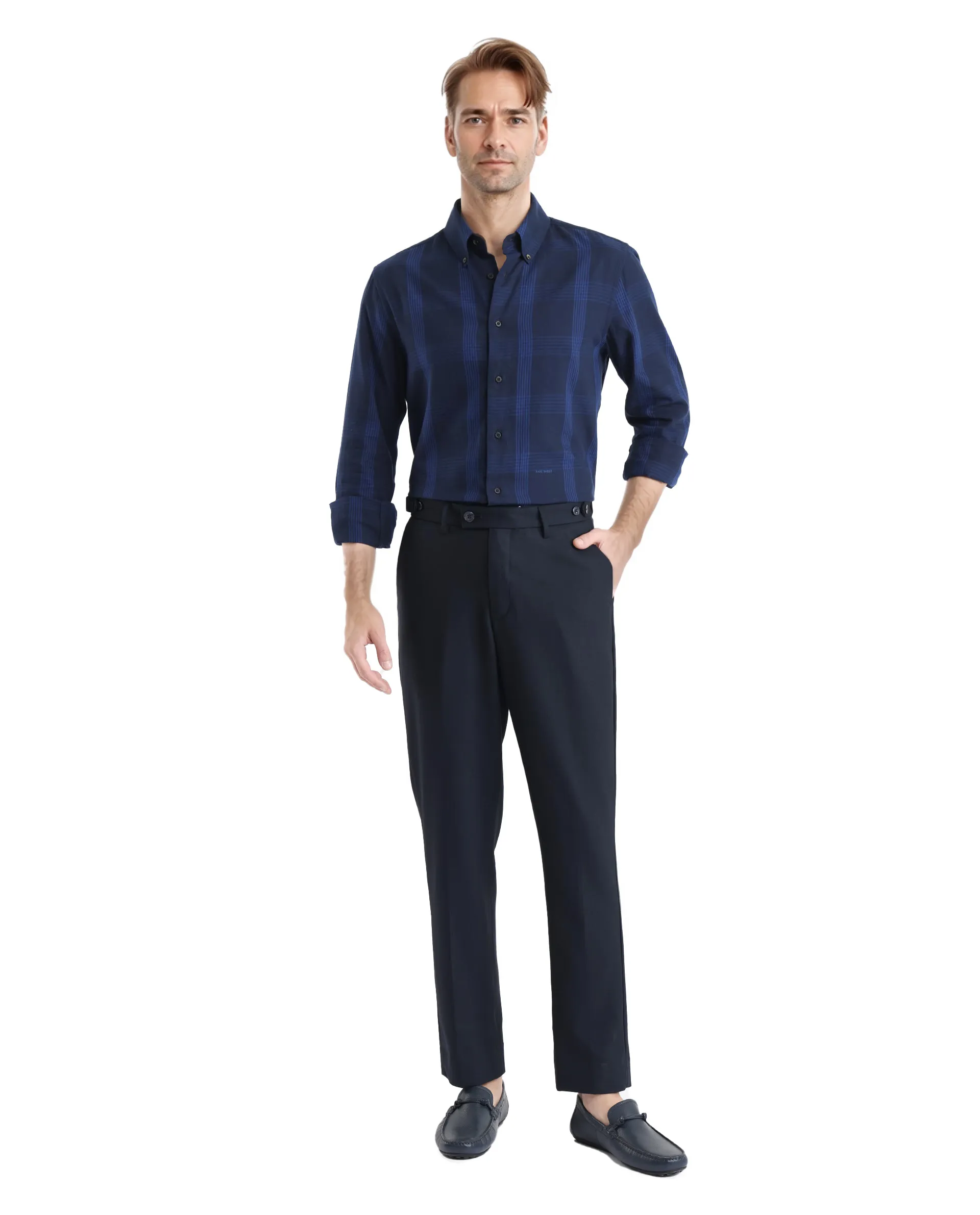 Rare Rabbit Men's Magone Dark Green Cotton Checked Print Regular Fit Full Sleeve Collared Shirt - Image 9