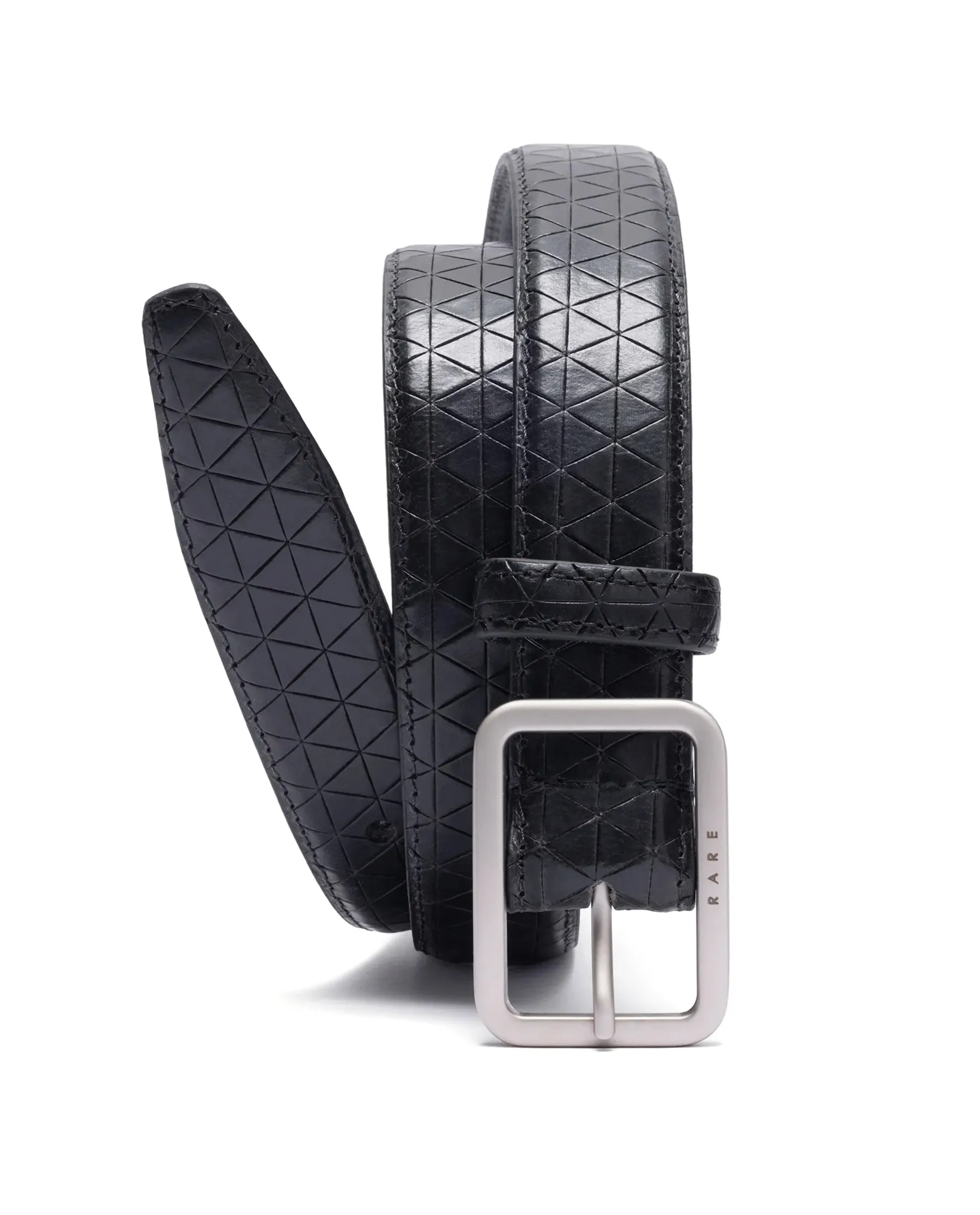 Rare Rabbit Men's Malfy Black Non Reversible Belt - Image 2