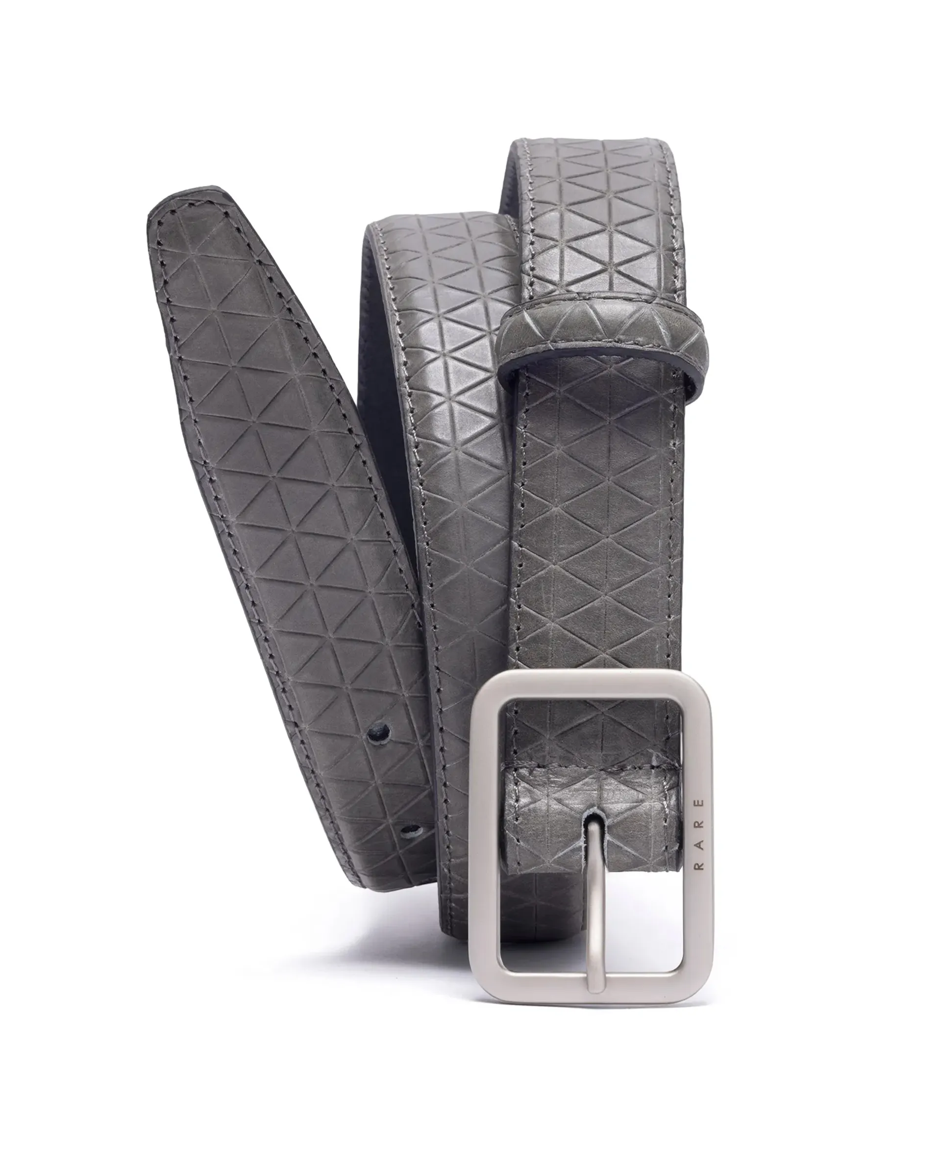 Rare Rabbit Men's Malfy Grey Non Reversible Belt - Image 2