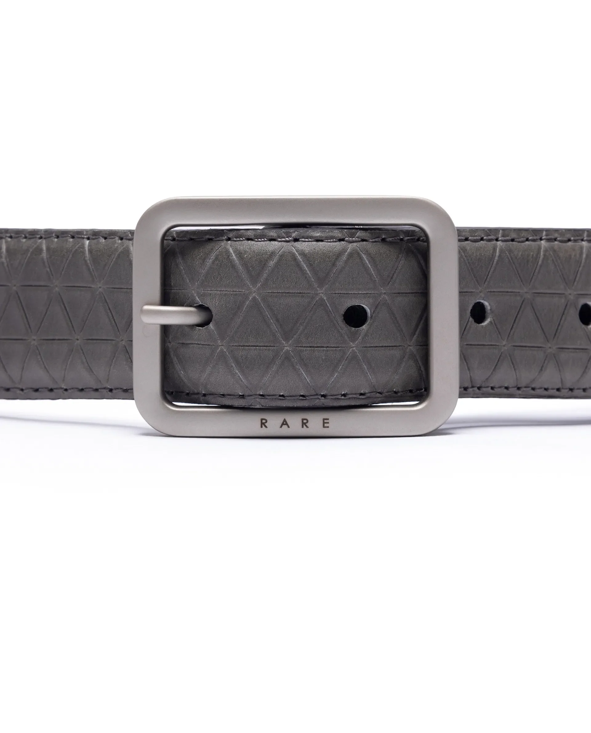 Rare Rabbit Men's Malfy Grey Non Reversible Belt - Image 4
