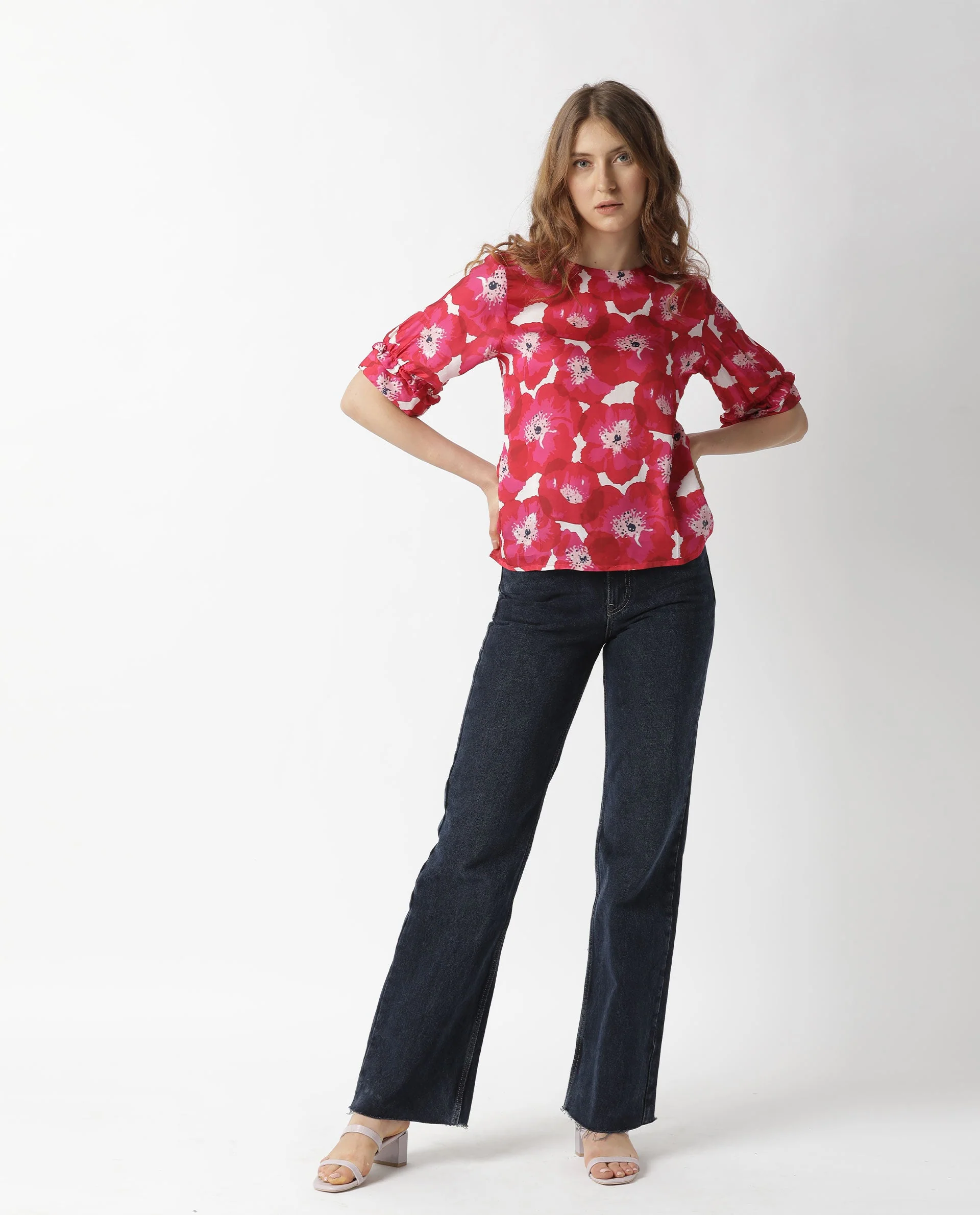 Rareism Women's Mall Red Top - Image 4