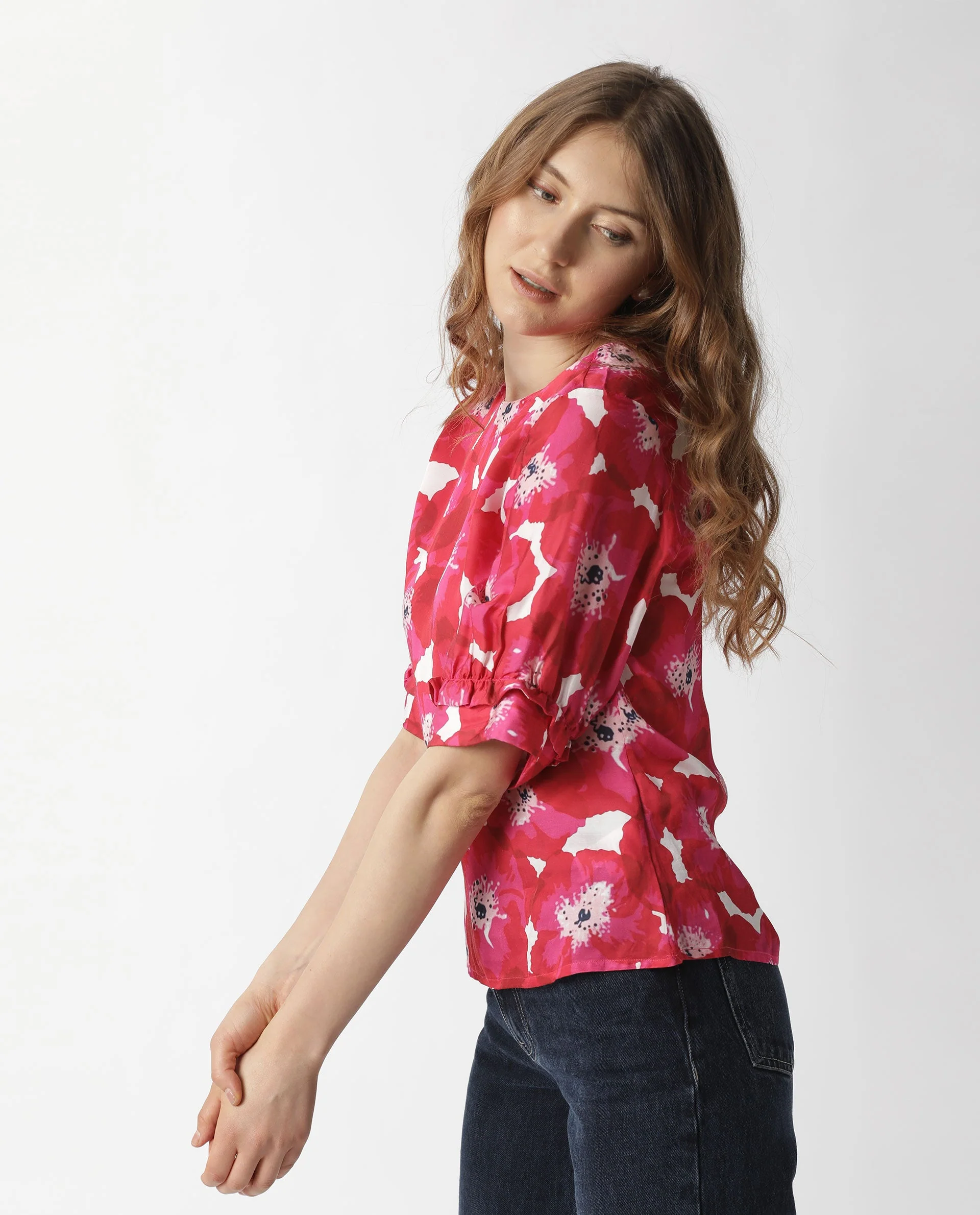 Rareism Women's Mall Red Top - Image 6