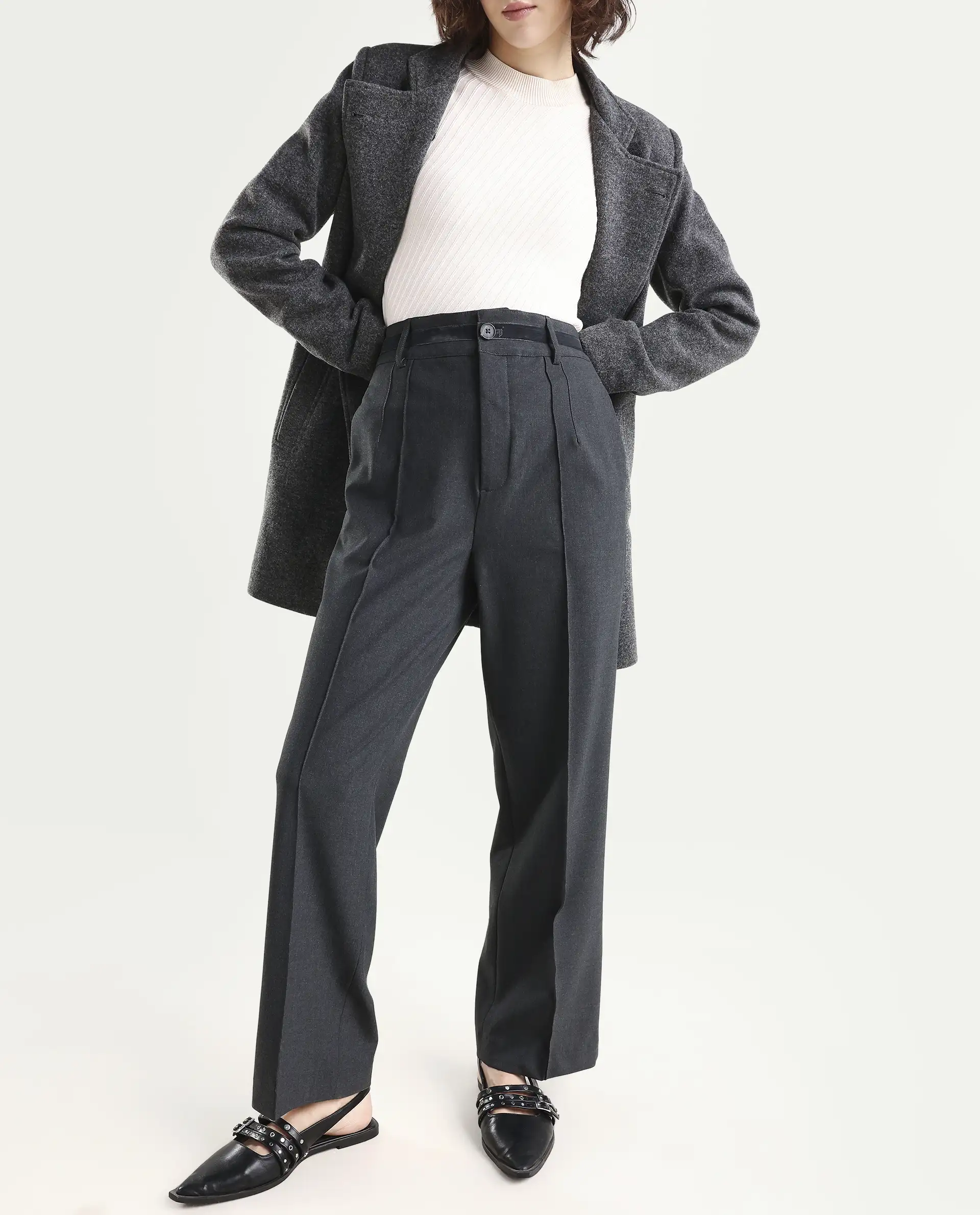 Rareism Women's Mallinda Grey Trouser - Image 2
