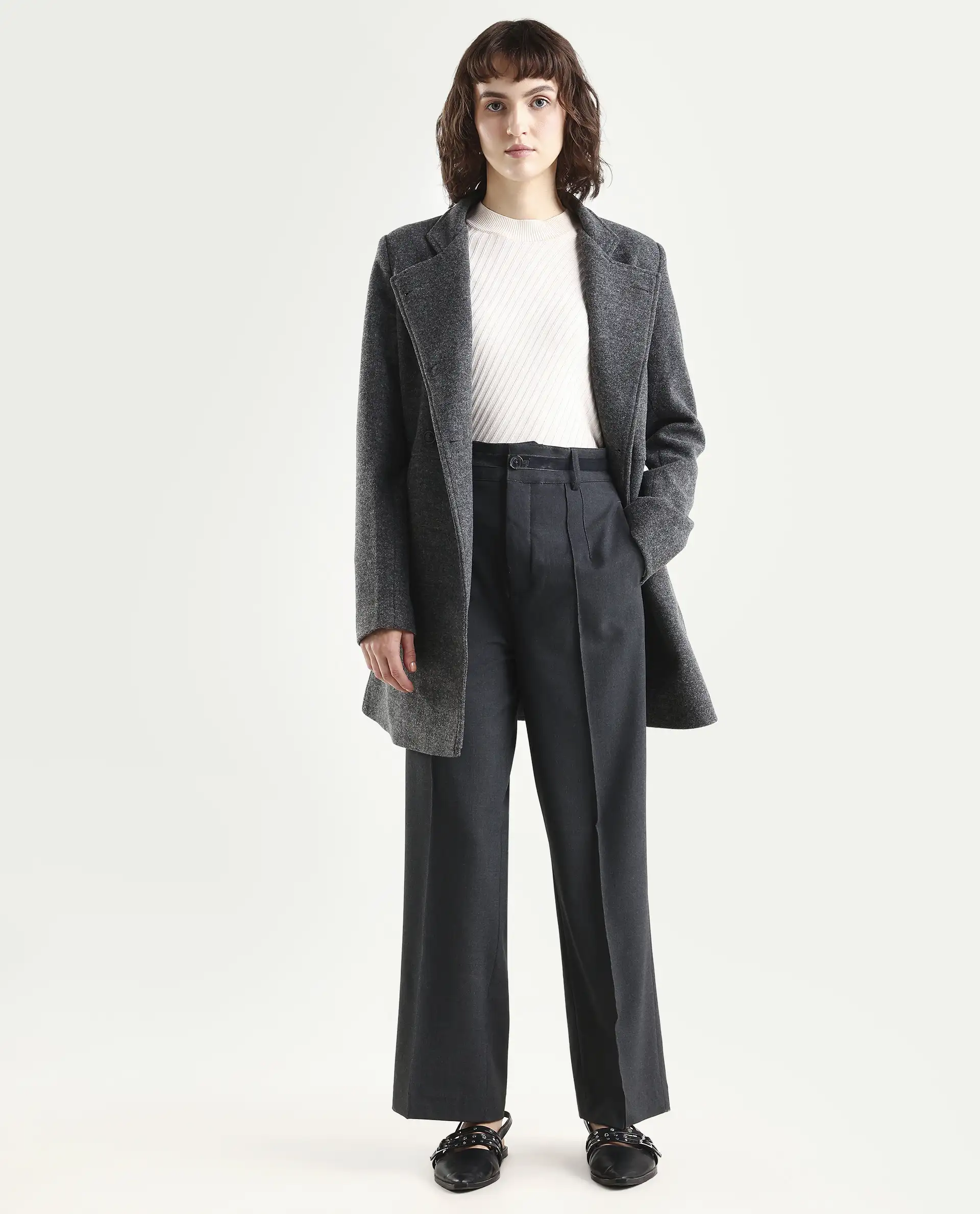 Rareism Women's Mallinda Grey Trouser - Image 3