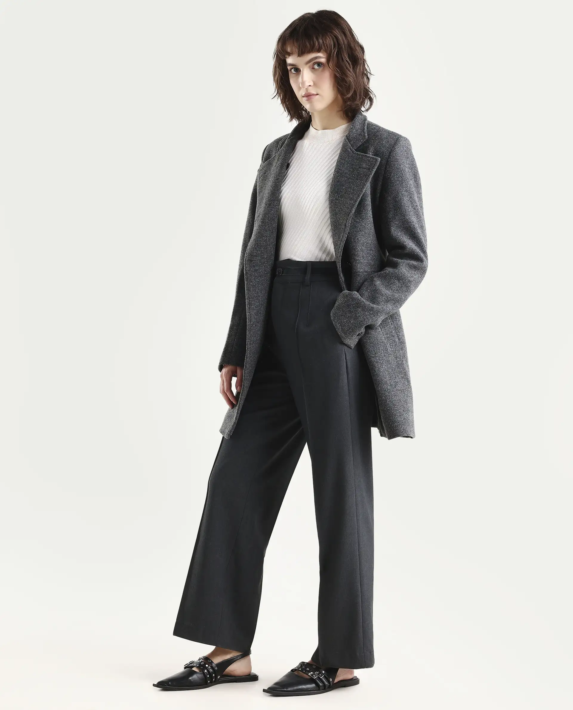 Rareism Women's Mallinda Grey Trouser - Image 5