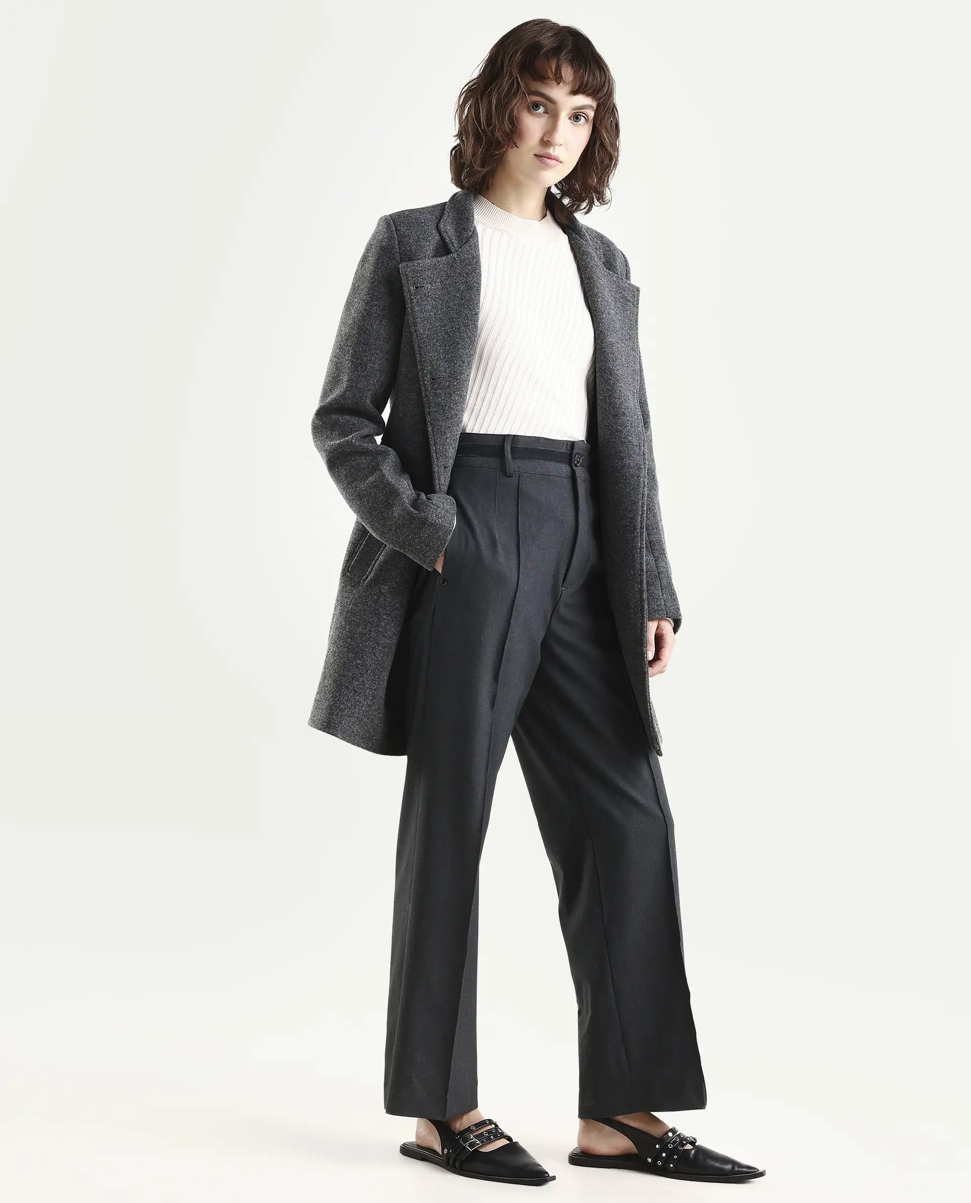 Rareism Women's Mallinda Grey Trouser - Image 6