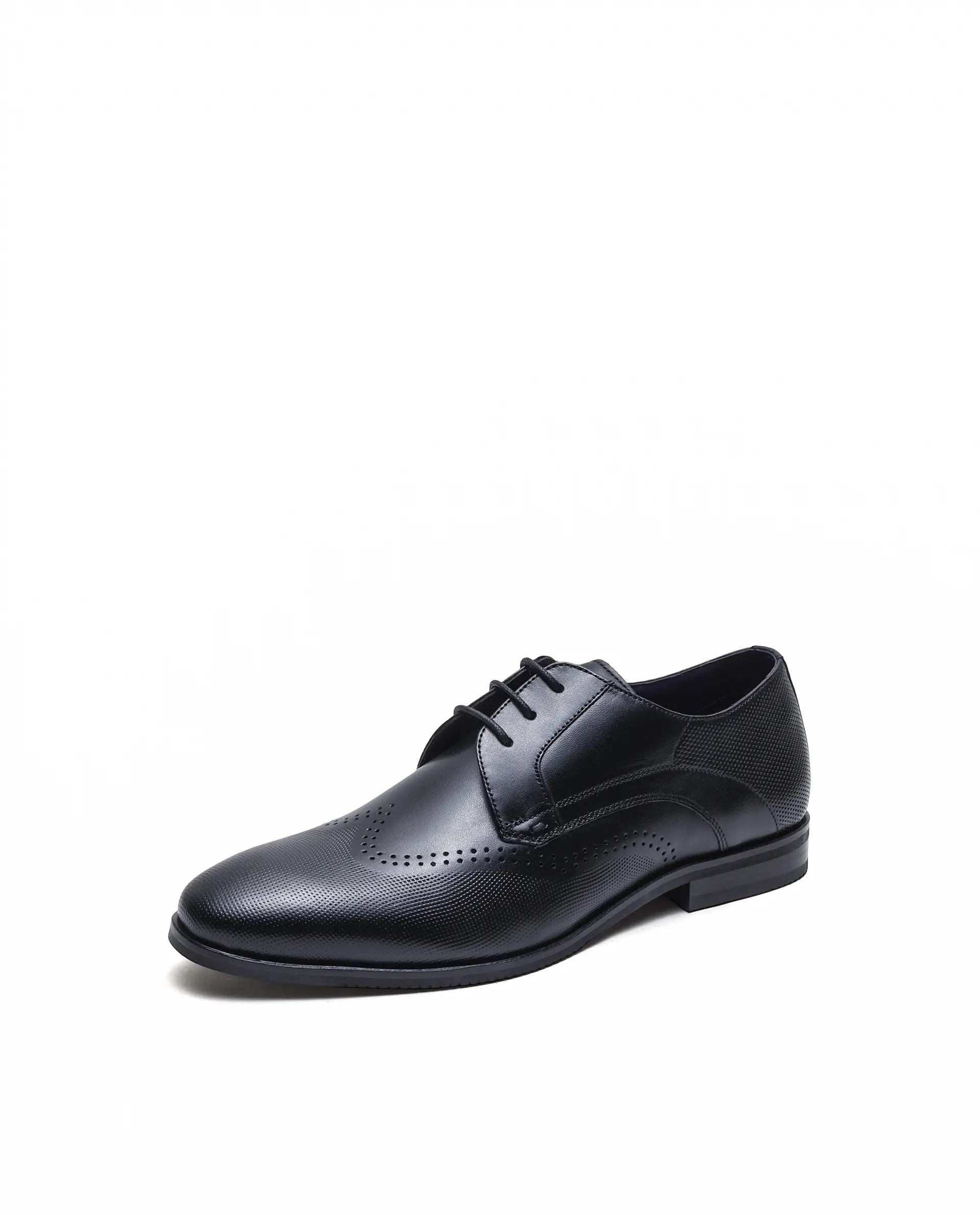 Rare Rabbit Men's Marcello Black Leather Formal