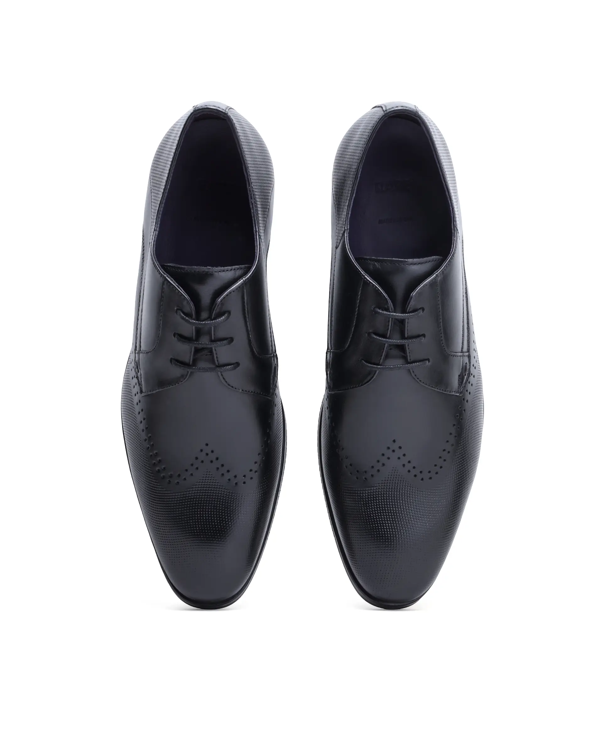 Rare Rabbit Men's Marcello Black Leather Formal - Image 4
