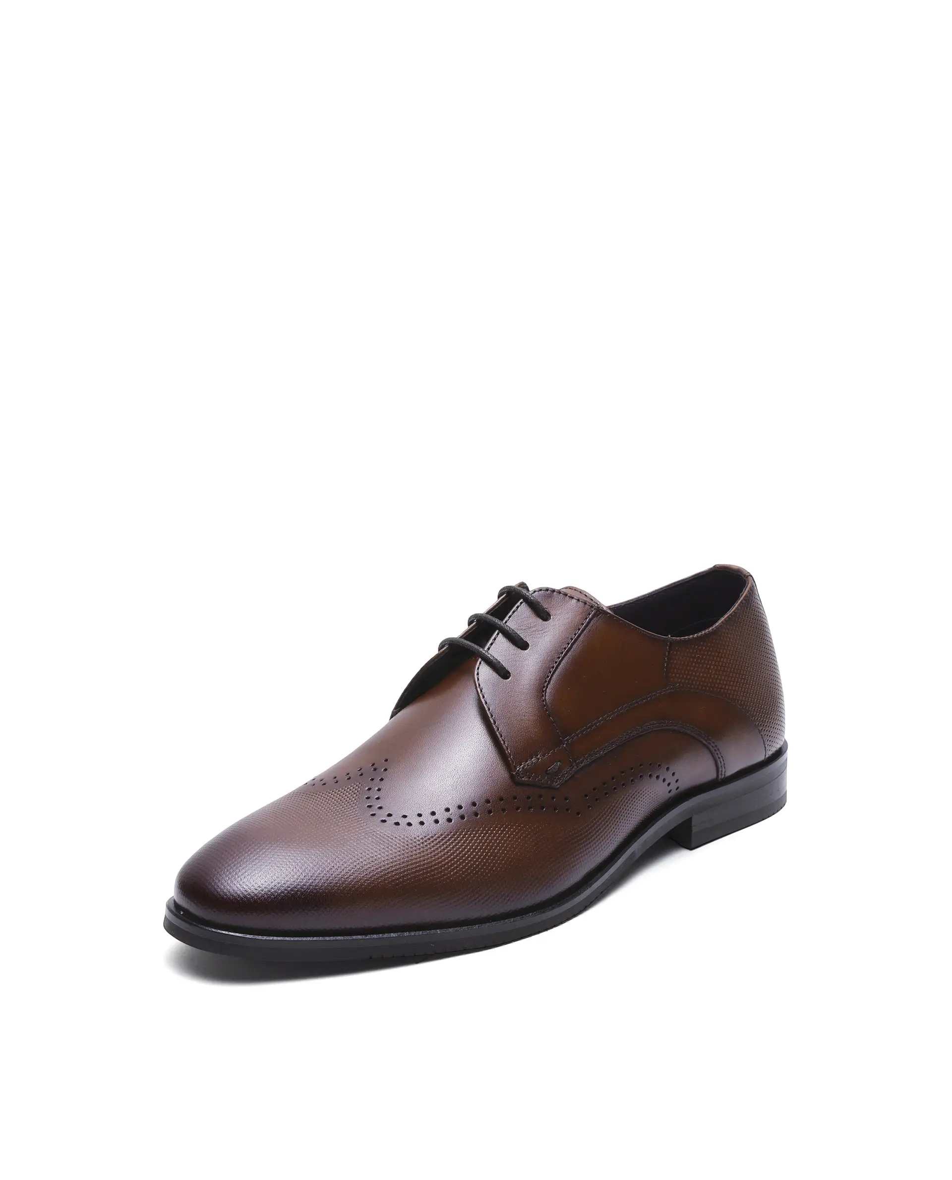 Rare Rabbit Men's Marcello Wood Leather Formal