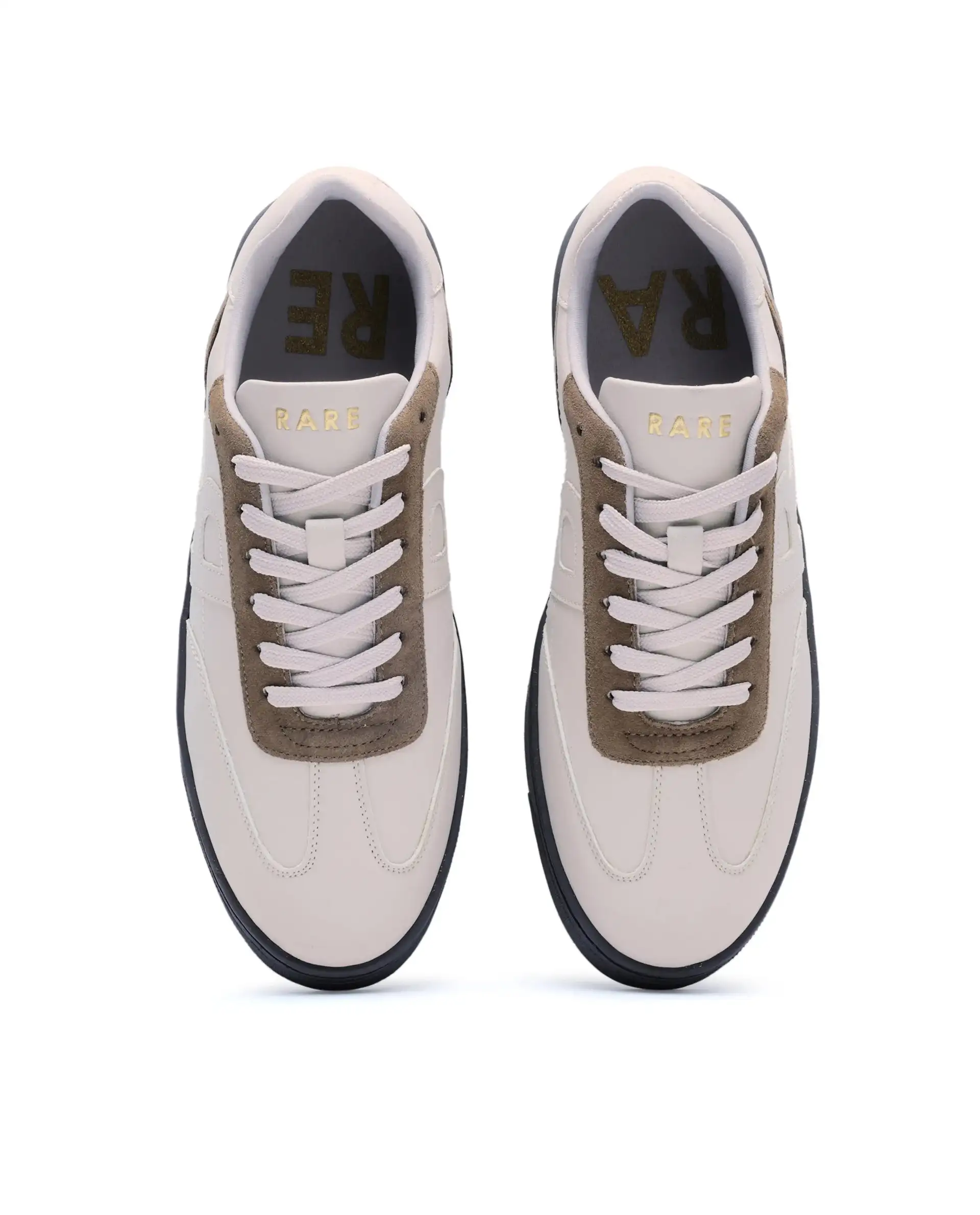 Rare Rabbit Men's Marco Brown Micro Leather Sneaker - Image 2