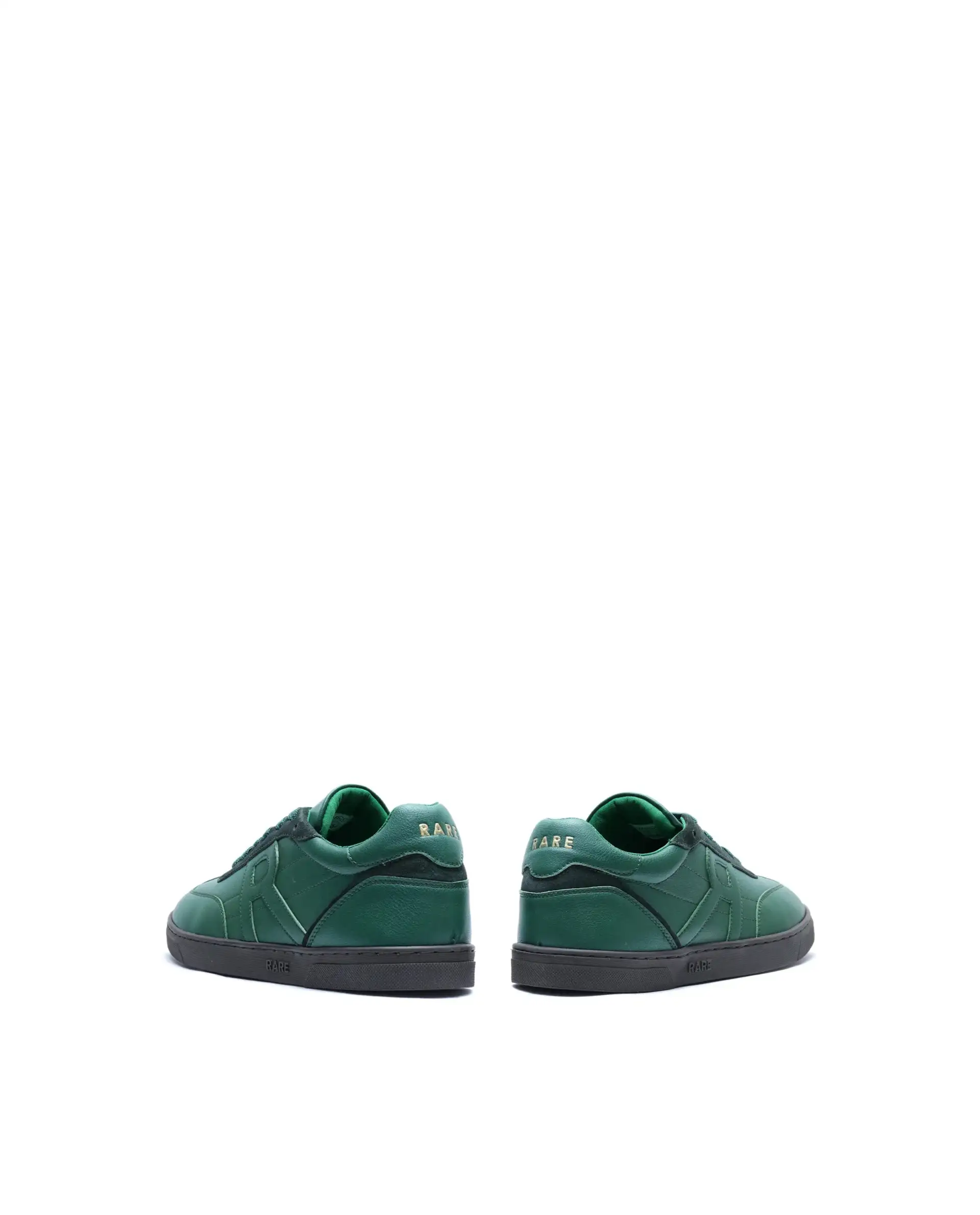 Rare Rabbit Men's Marco Green Micro Leather Sneaker - Image 5