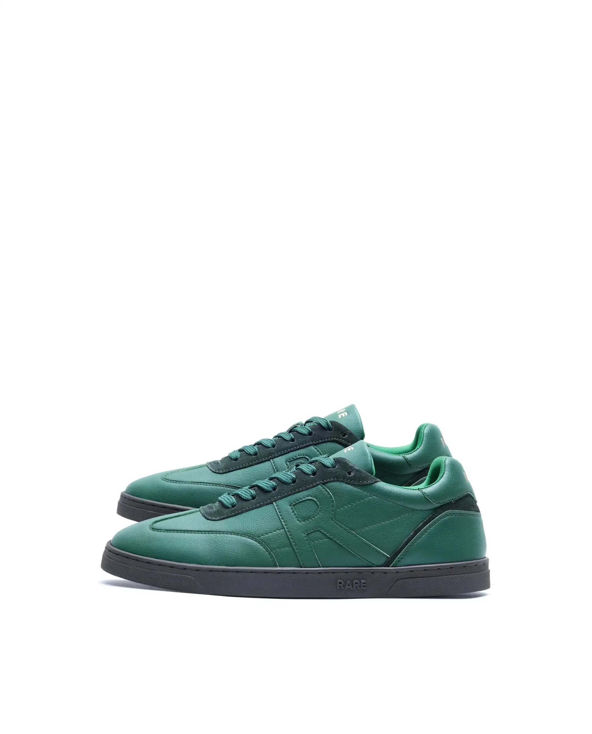 Rare Rabbit Men's Marco Green Micro Leather Sneaker - Image 7