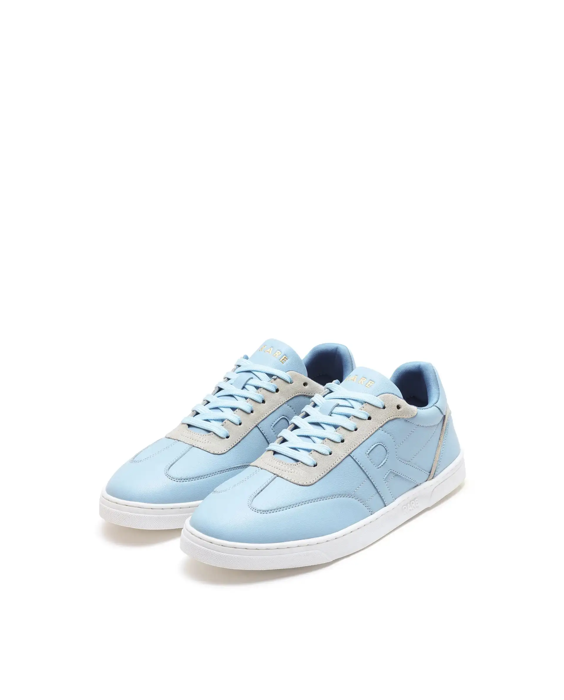 Rare Rabbit Men's Marco Light Blue Micro Leather Sneaker - Image 3