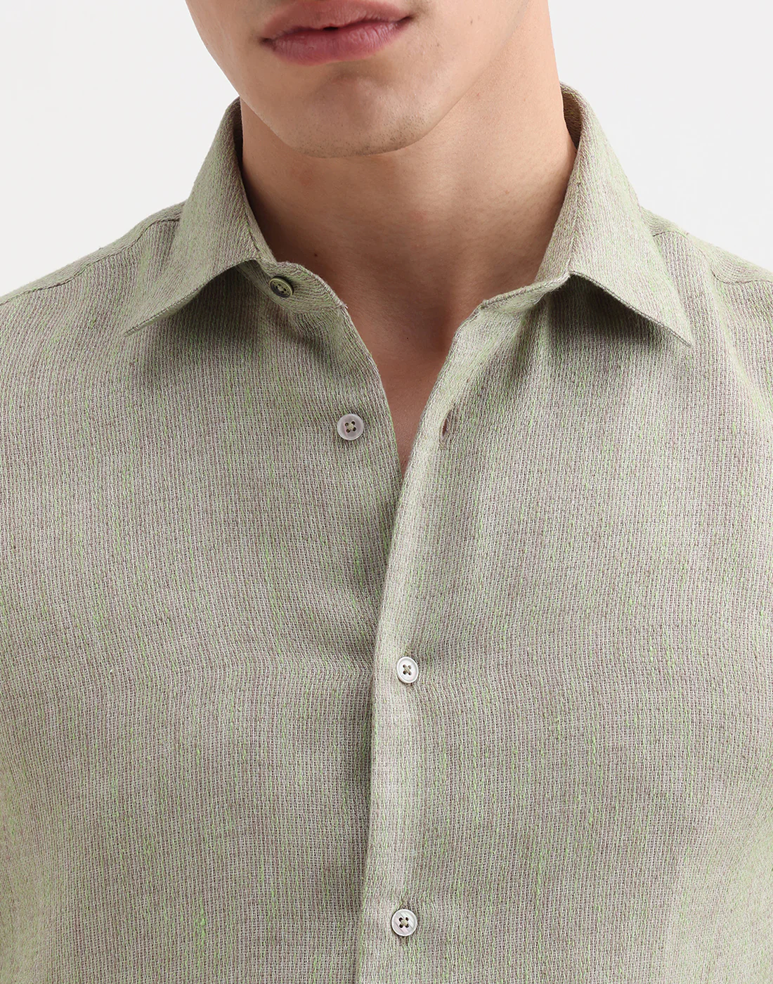 Rare Rabbit Men's Marin Off White Cotton Full Sleeve Spread Collar Regular Fit Checked Shirt - Image 3