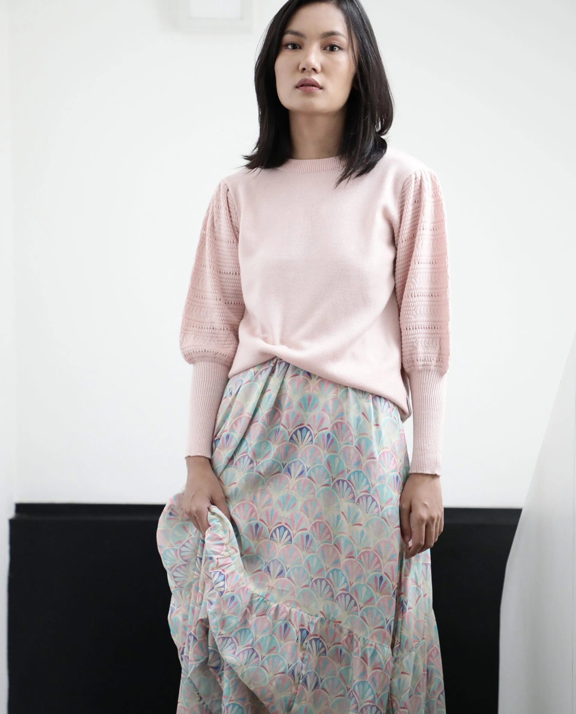 Rareism Women Marina Pink Top Full Sleeves