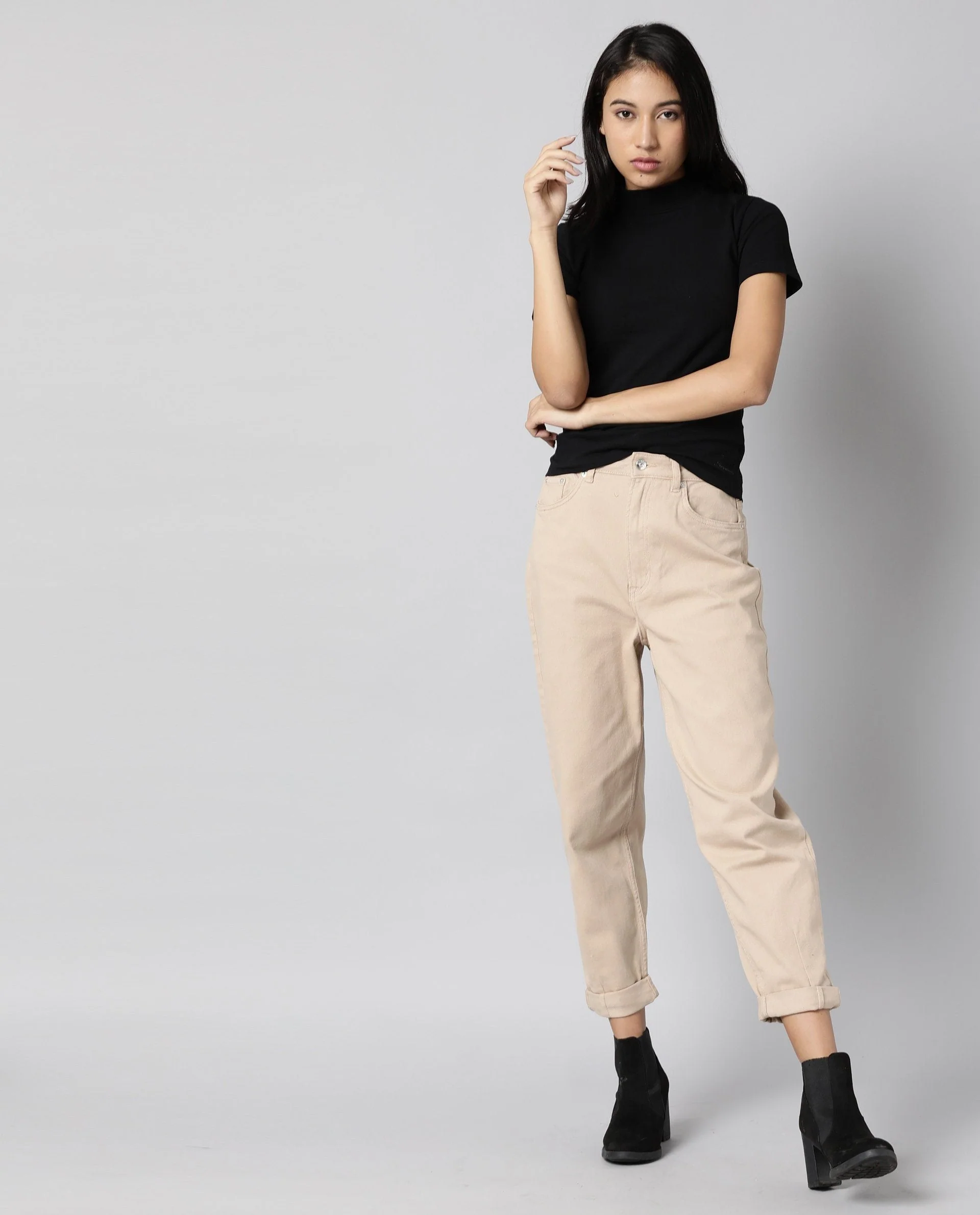 Rareism Women Mary Black T-Shirt Short Sleeves - Image 6