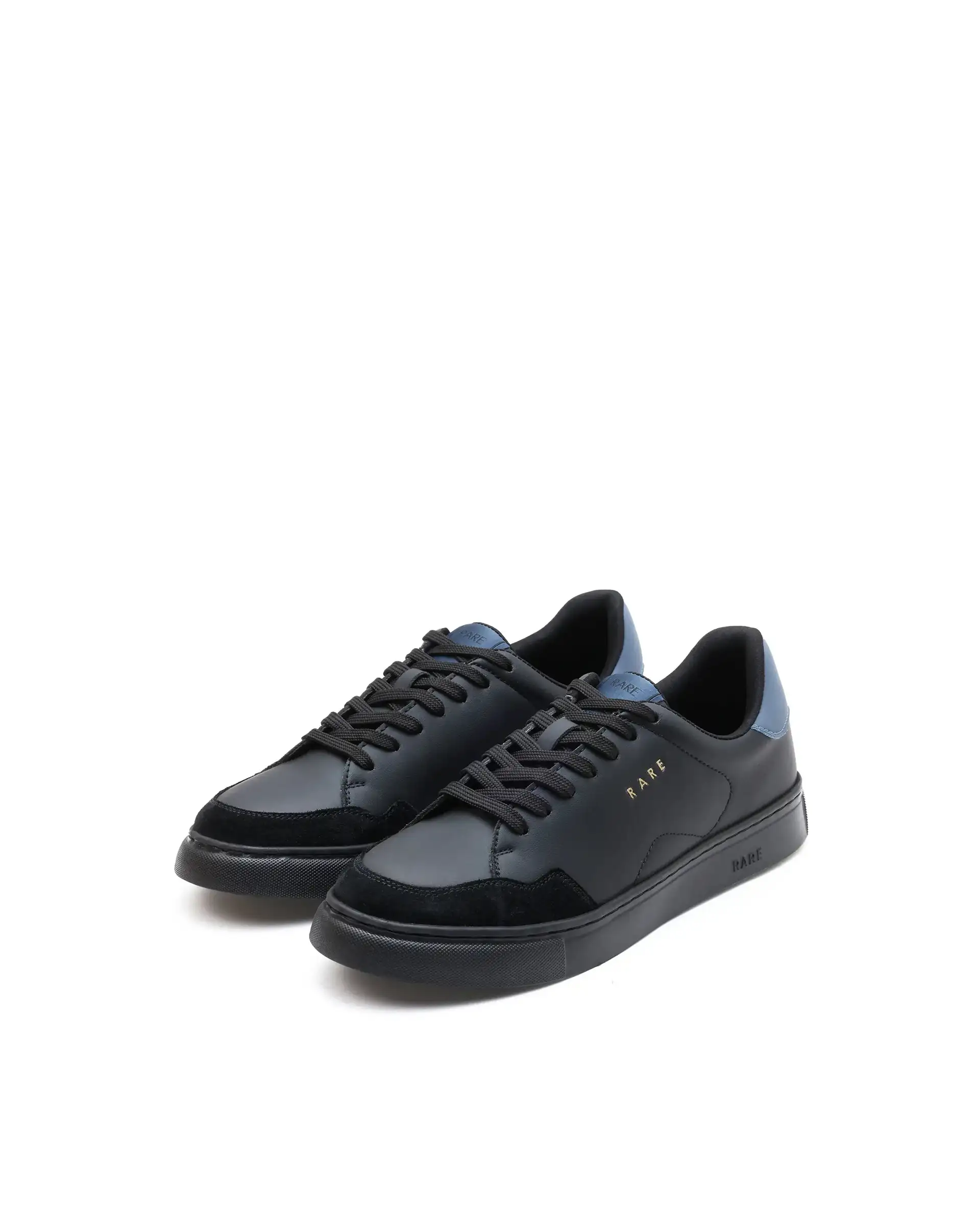 Rare Rabbit Men's Mawi Black Micro Fiber Leather Sneaker - Image 3