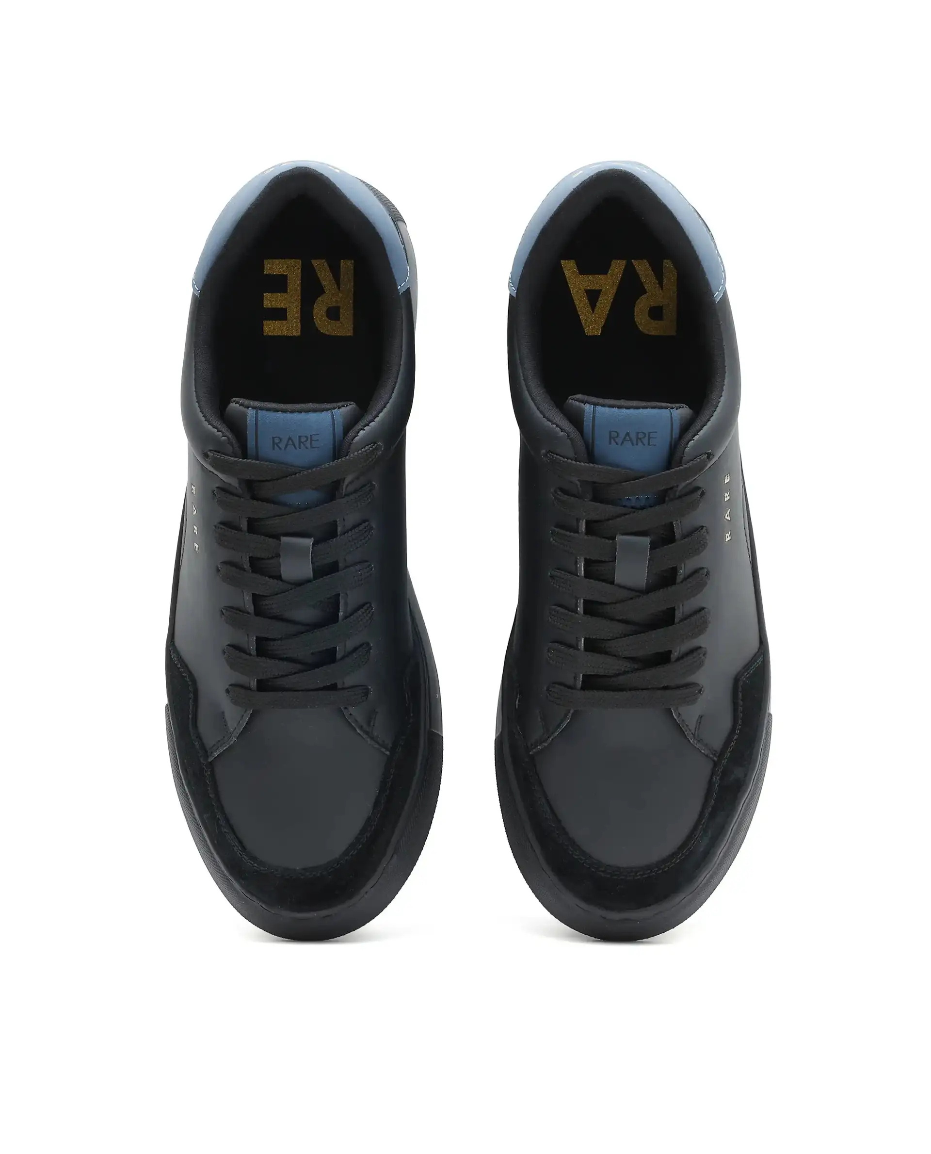 Rare Rabbit Men's Mawi Black Micro Fiber Leather Sneaker - Image 4