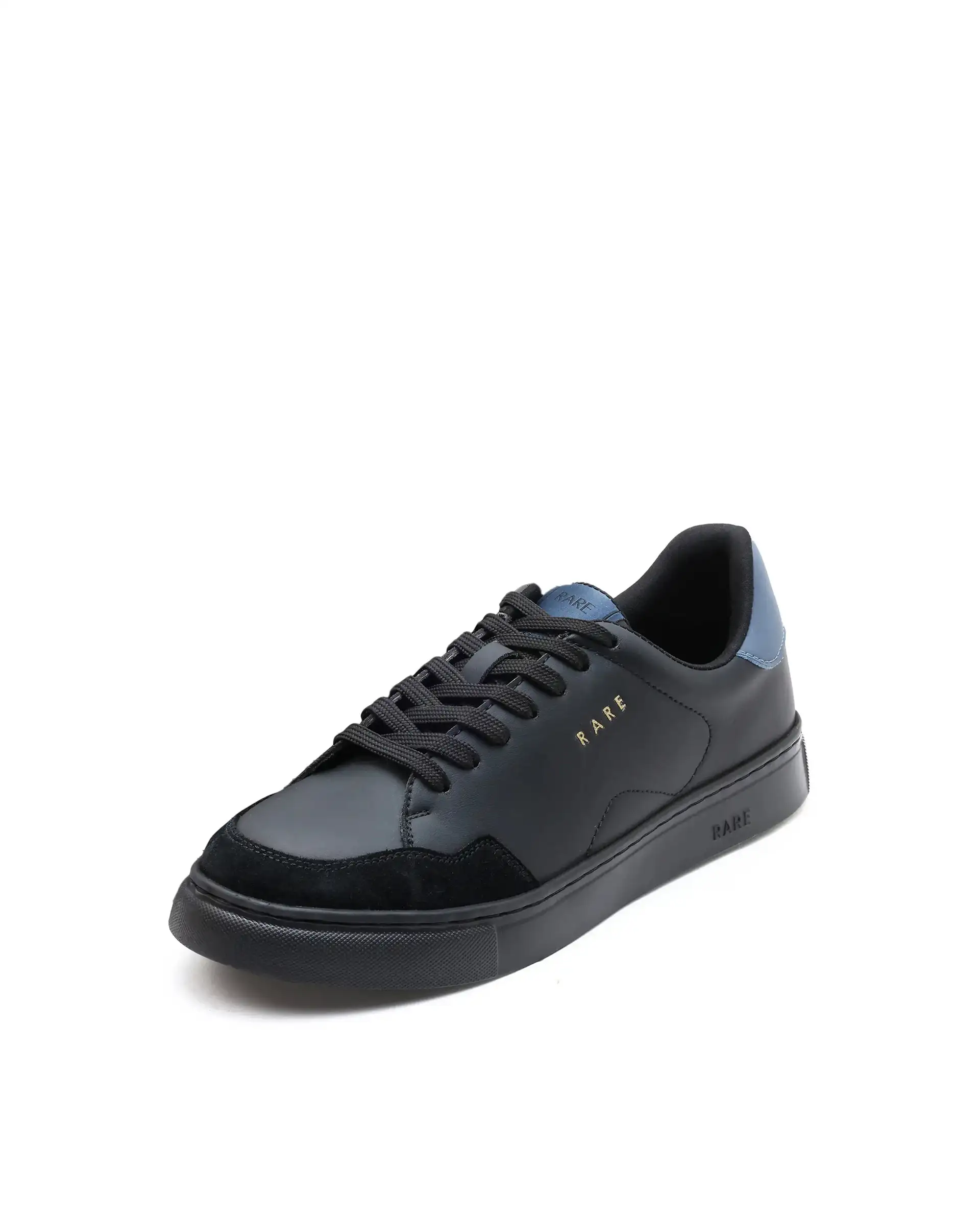 Rare Rabbit Men's Mawi Black Micro Fiber Leather Sneaker - Image 7