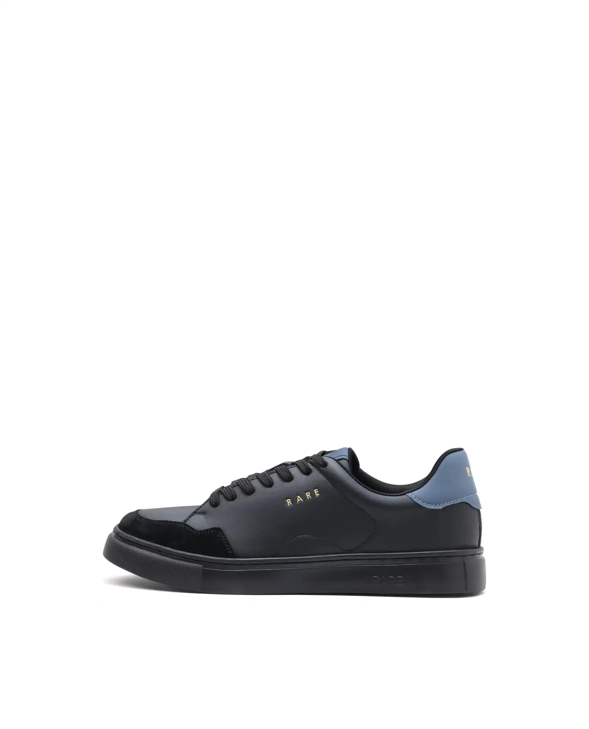 Rare Rabbit Men's Mawi Black Micro Fiber Leather Sneaker - Image 9