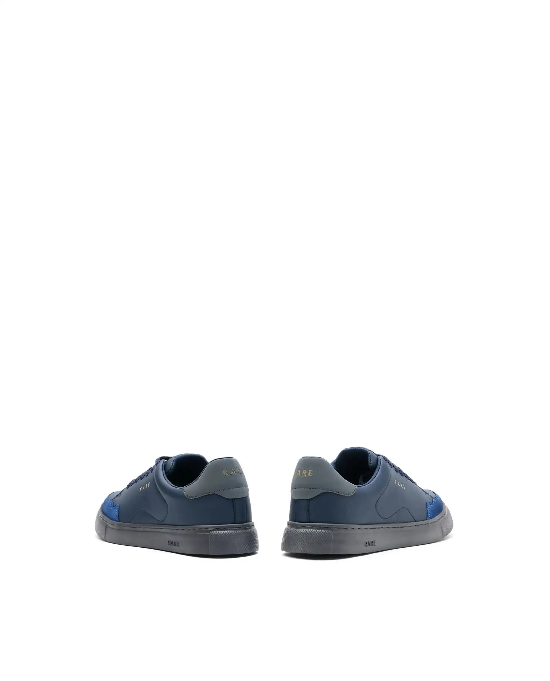 Rare Rabbit Men's Mawi Blue Micro Fiber Leather Sneaker - Image 5