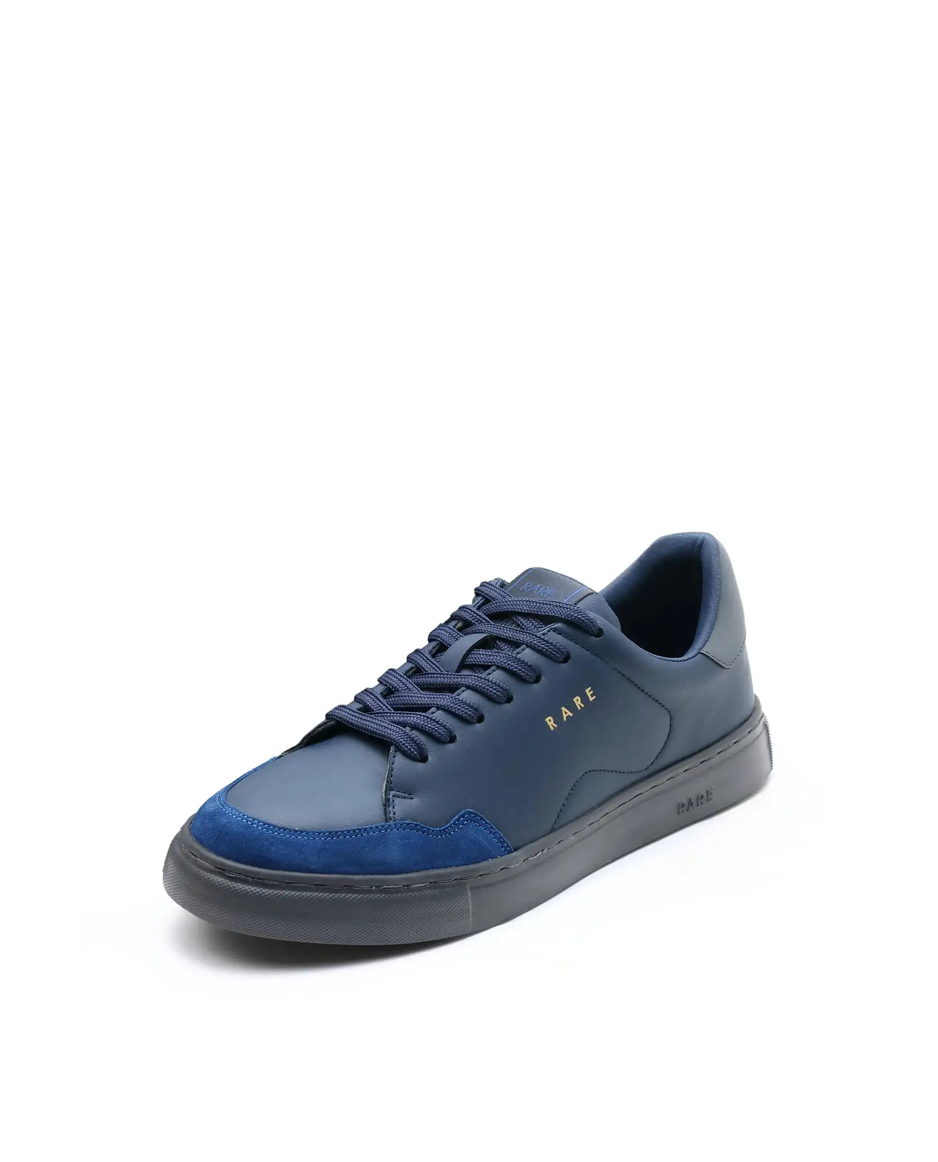 Rare Rabbit Men's Mawi Blue Micro Fiber Leather Sneaker - Image 7