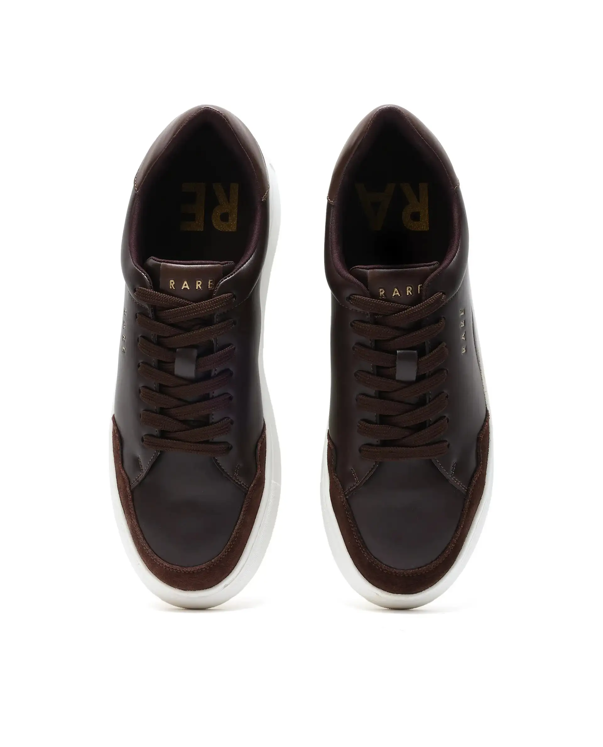 Rare Rabbit Men's Mawi Brown Micro Fiber Causal Sneaker - Image 5
