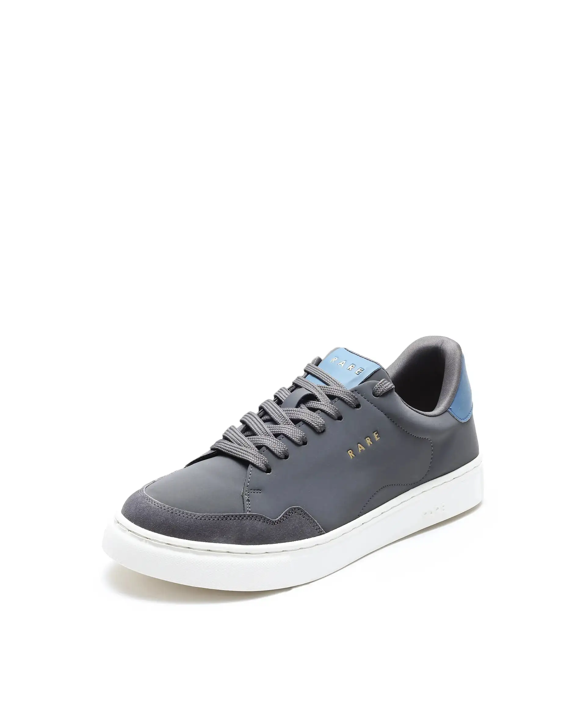 Rare Rabbit Men's Mawi Grey Micro Fiber Causal Sneaker - Image 6