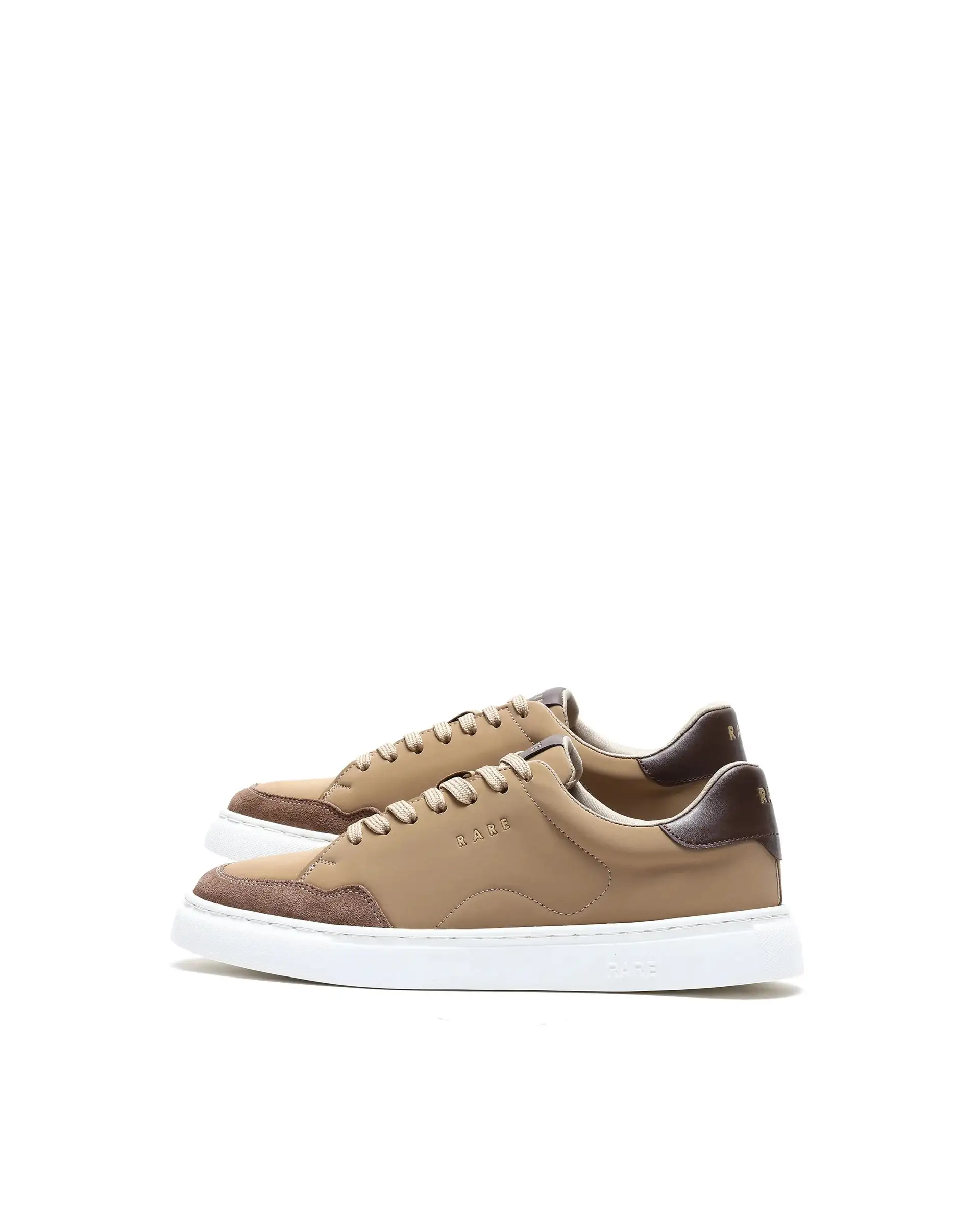 Rare Rabbit Men's Mawi Light Brown Micro Fiber Causal Sneaker - Image 5