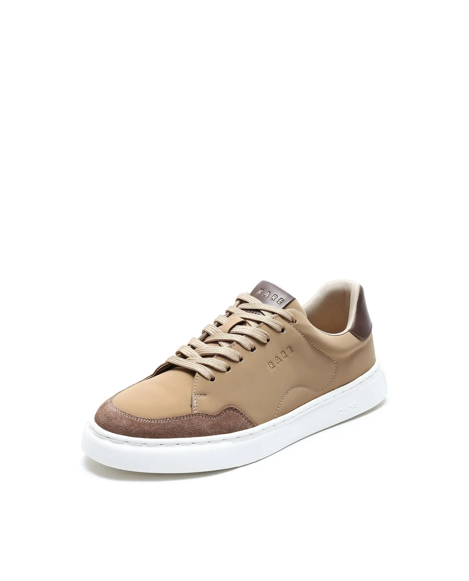 Rare Rabbit Men's Mawi Light Brown Micro Fiber Causal Sneaker - Image 6