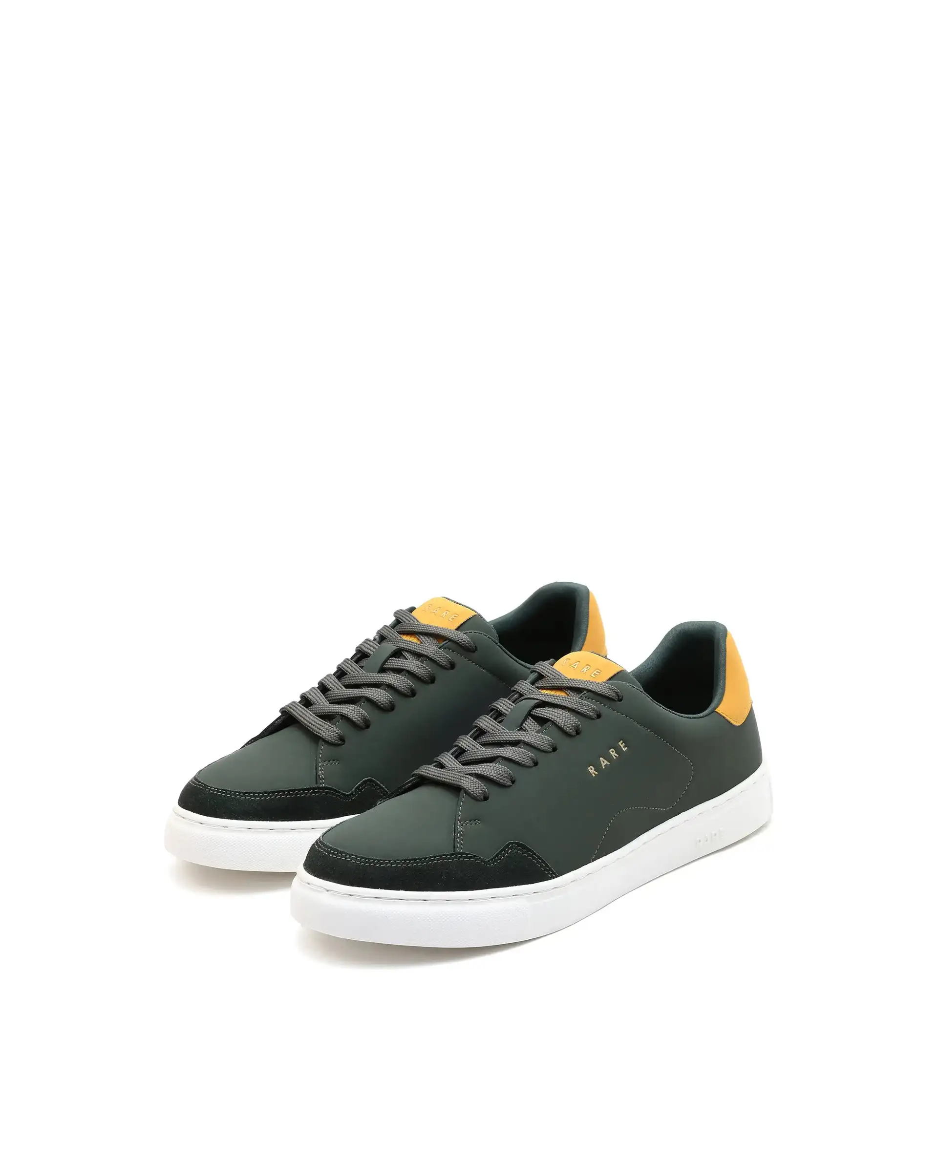 Rare Rabbit Men's Mawi Olive Micro Fiber Causal Sneaker - Image 3