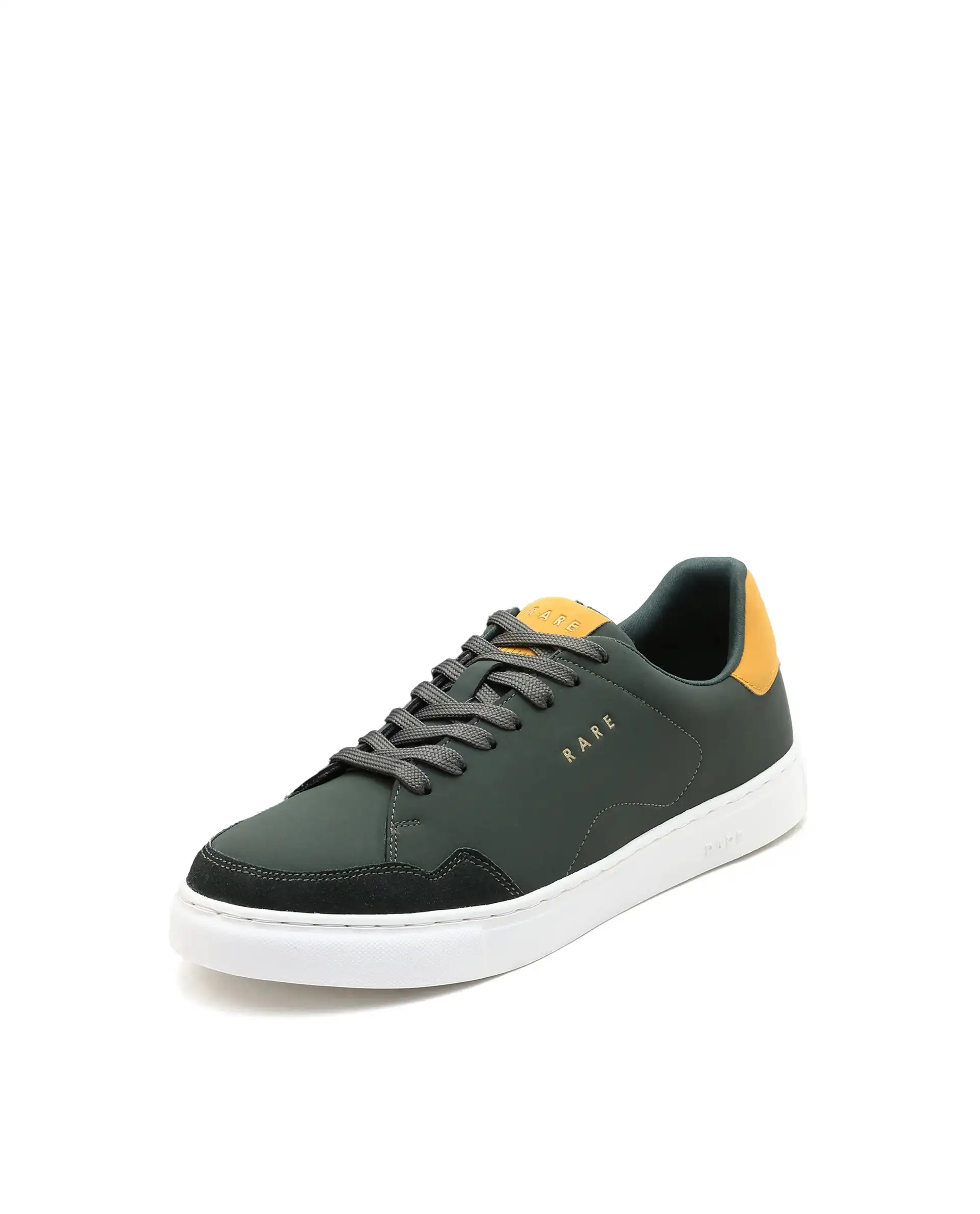 Rare Rabbit Men's Mawi Olive Micro Fiber Causal Sneaker - Image 6