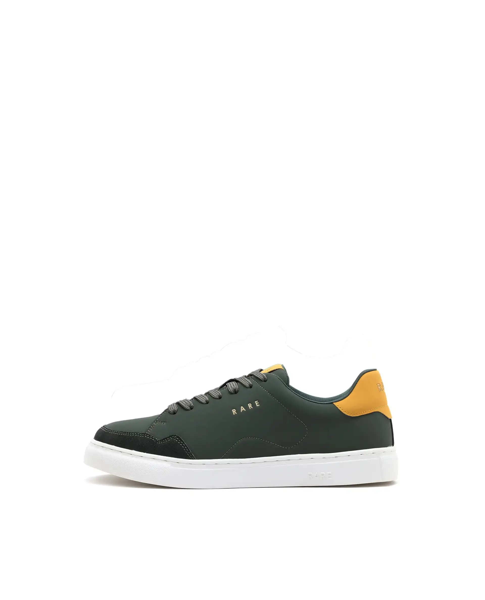 Rare Rabbit Men's Mawi Olive Micro Fiber Causal Sneaker - Image 9