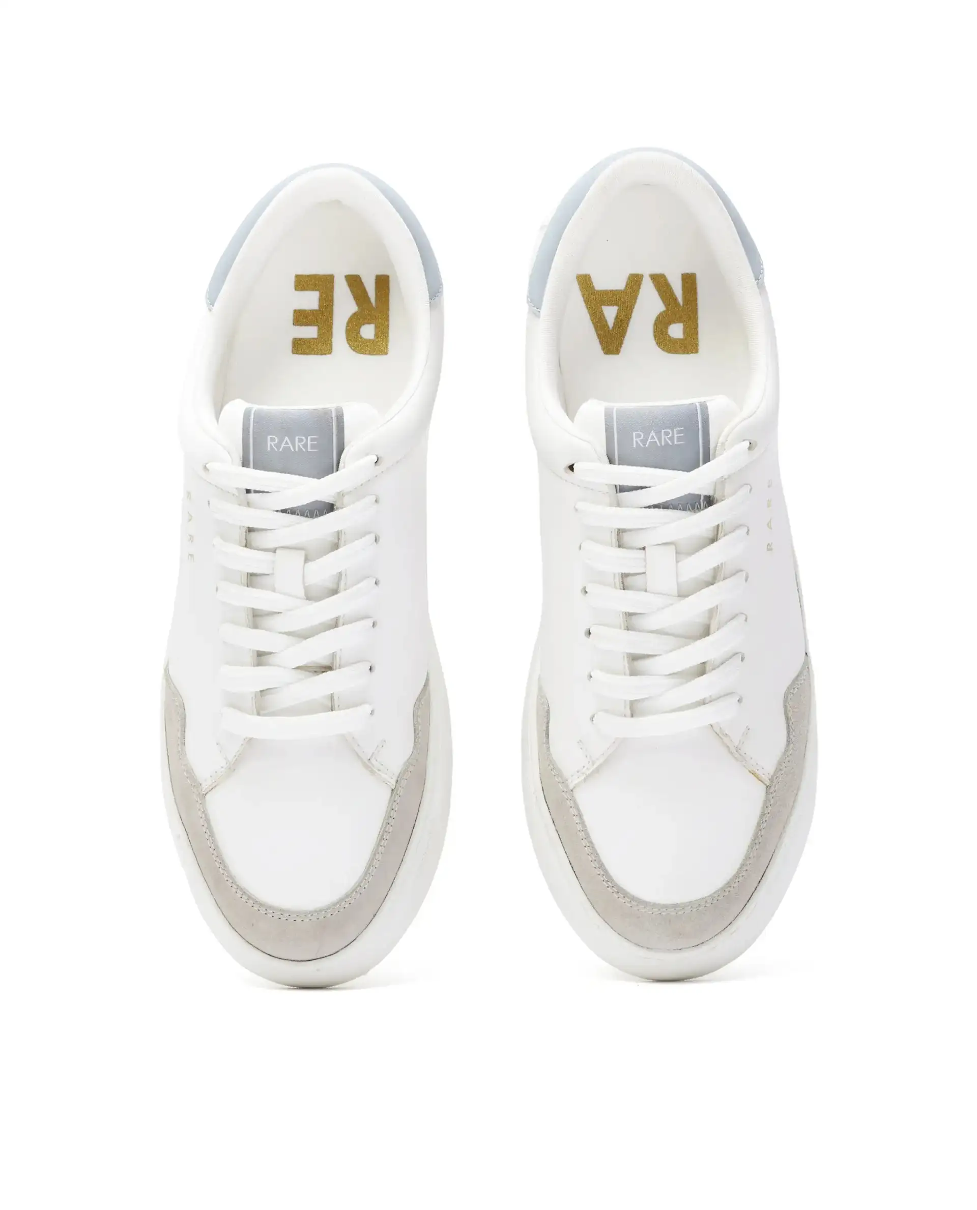 Rare Rabbit Men's Mawi White Micro Fiber Leather Sneaker - Image 2
